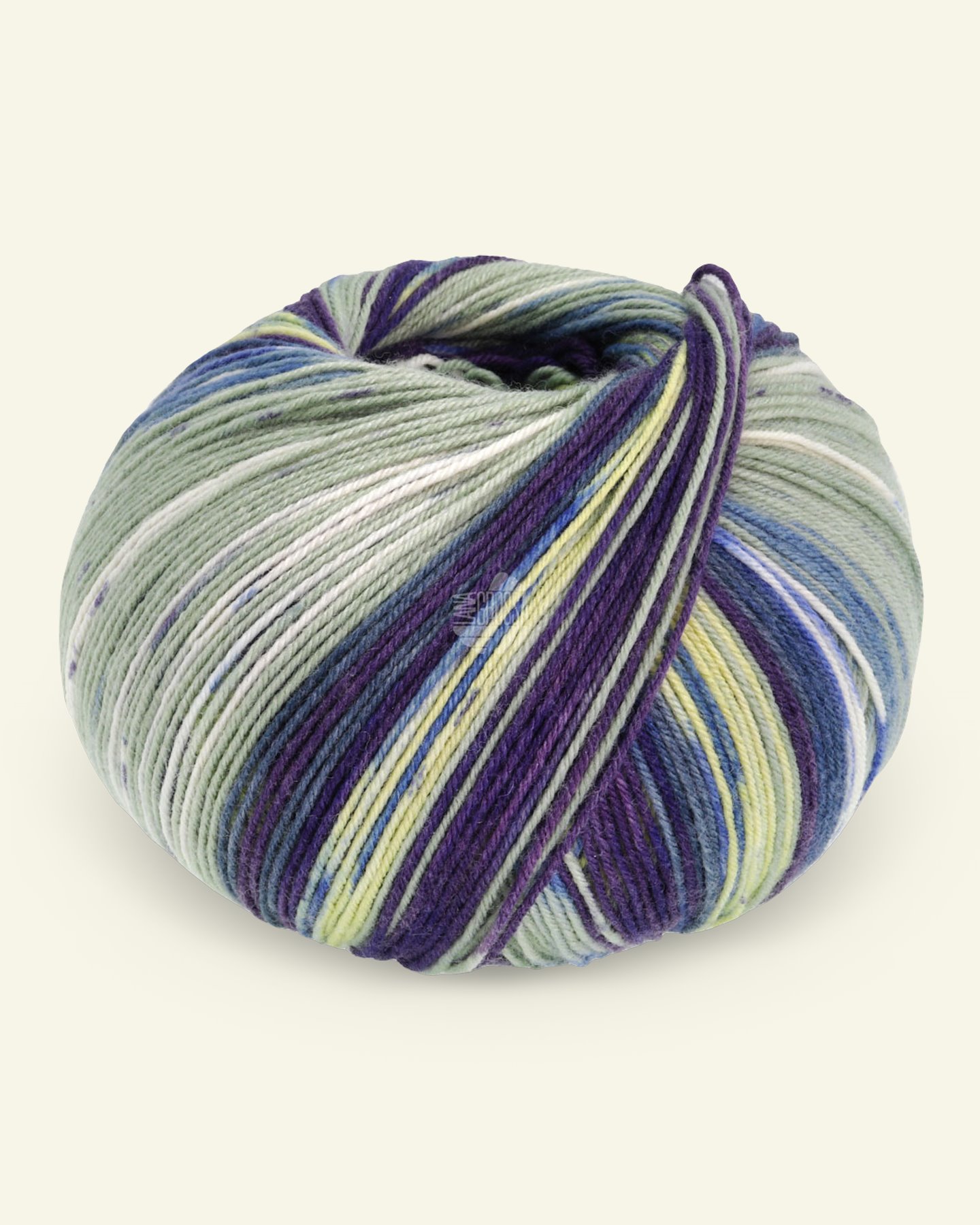 Lana Grossa, wool/silk sock yarn "Meilenweit 100 Seta Fiore", greygreen 90001152_pack