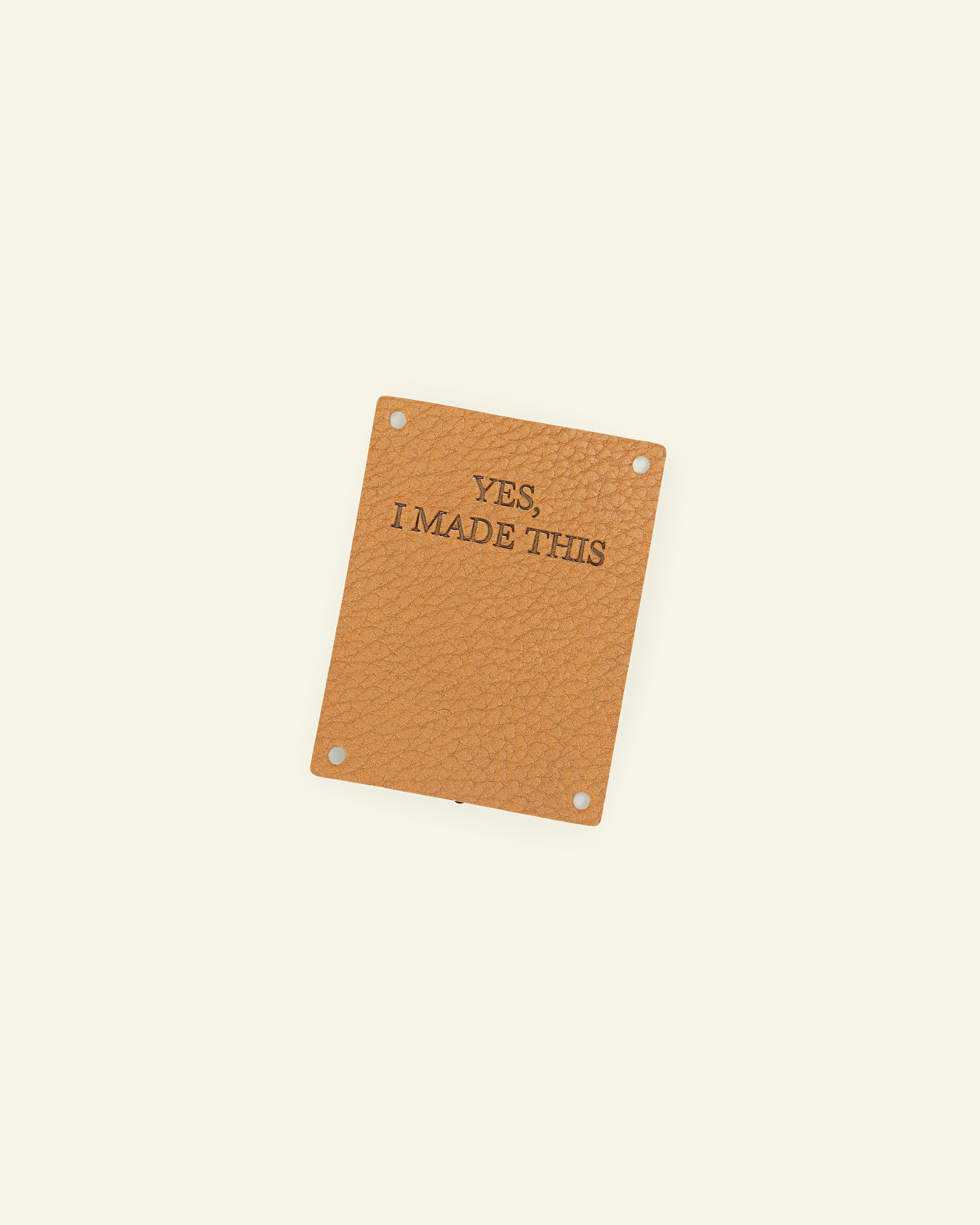 Leather badge  "yes" 46x61mm 1pcs 24939_pack