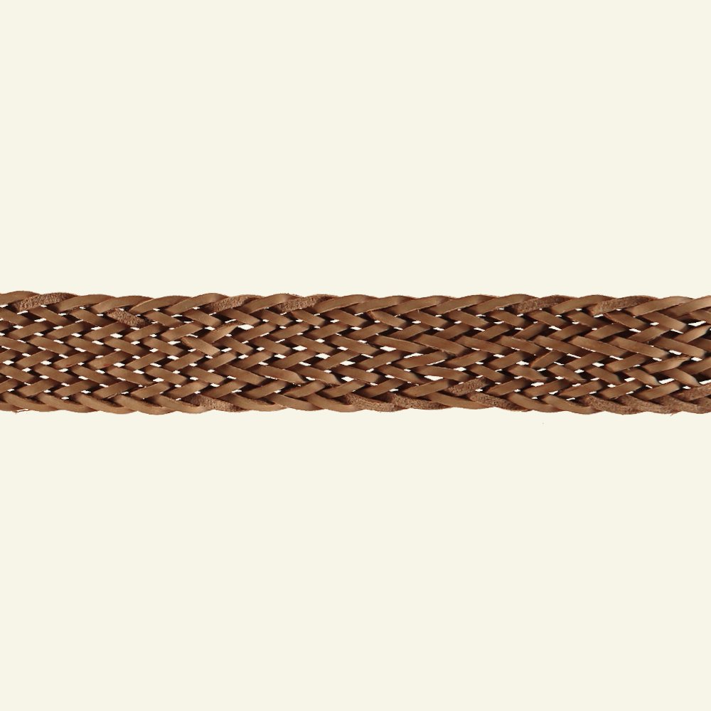 Leather ribbon braided 26mm brown 1,2m 21361_pack