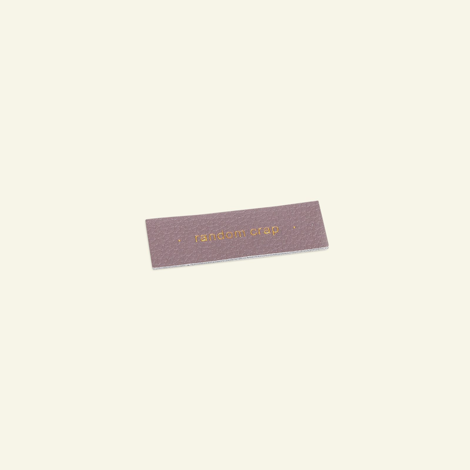 Leatherbadge 60x17mm dusty heather 1pc 26480_pack