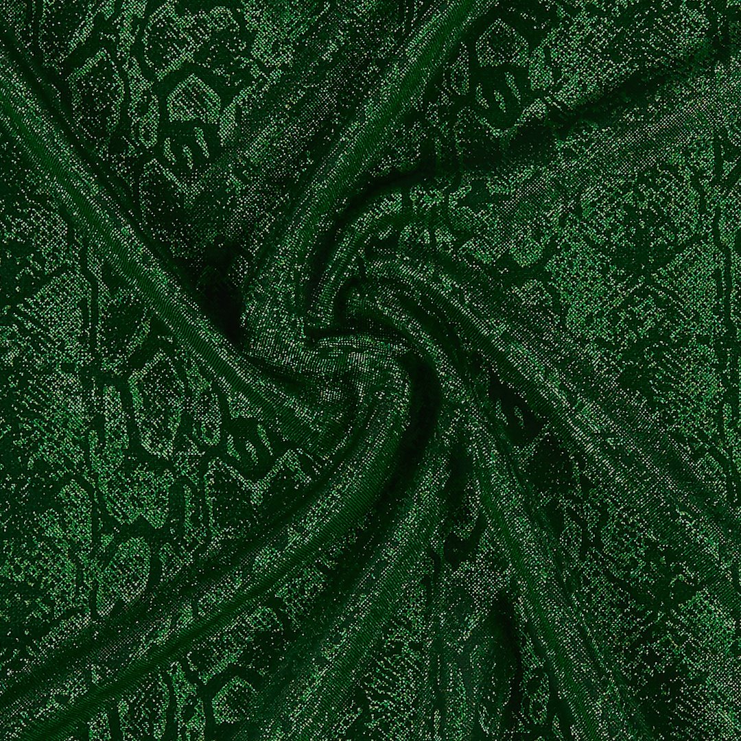 Billede af Let str jersey grøn m slangeskinds lurex