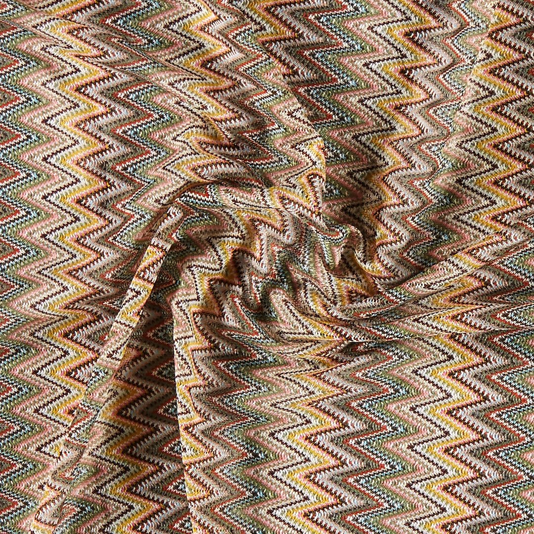 Billede af Let strik GF multifarvet zigzag mønster