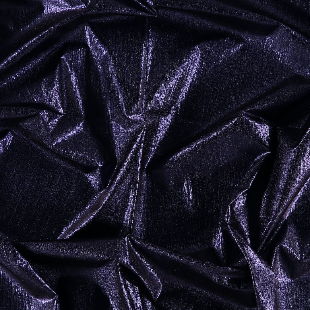 Billede af Let vævet med metal blå folie