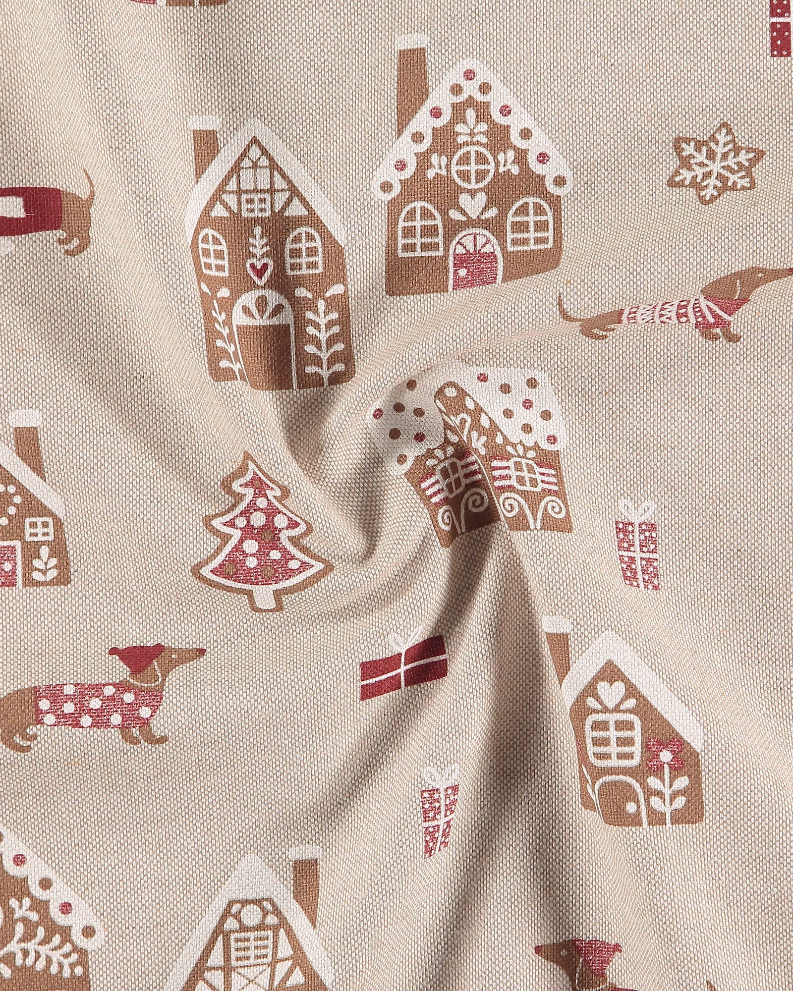 Linen look w christmas house and dogs 760309_pack
