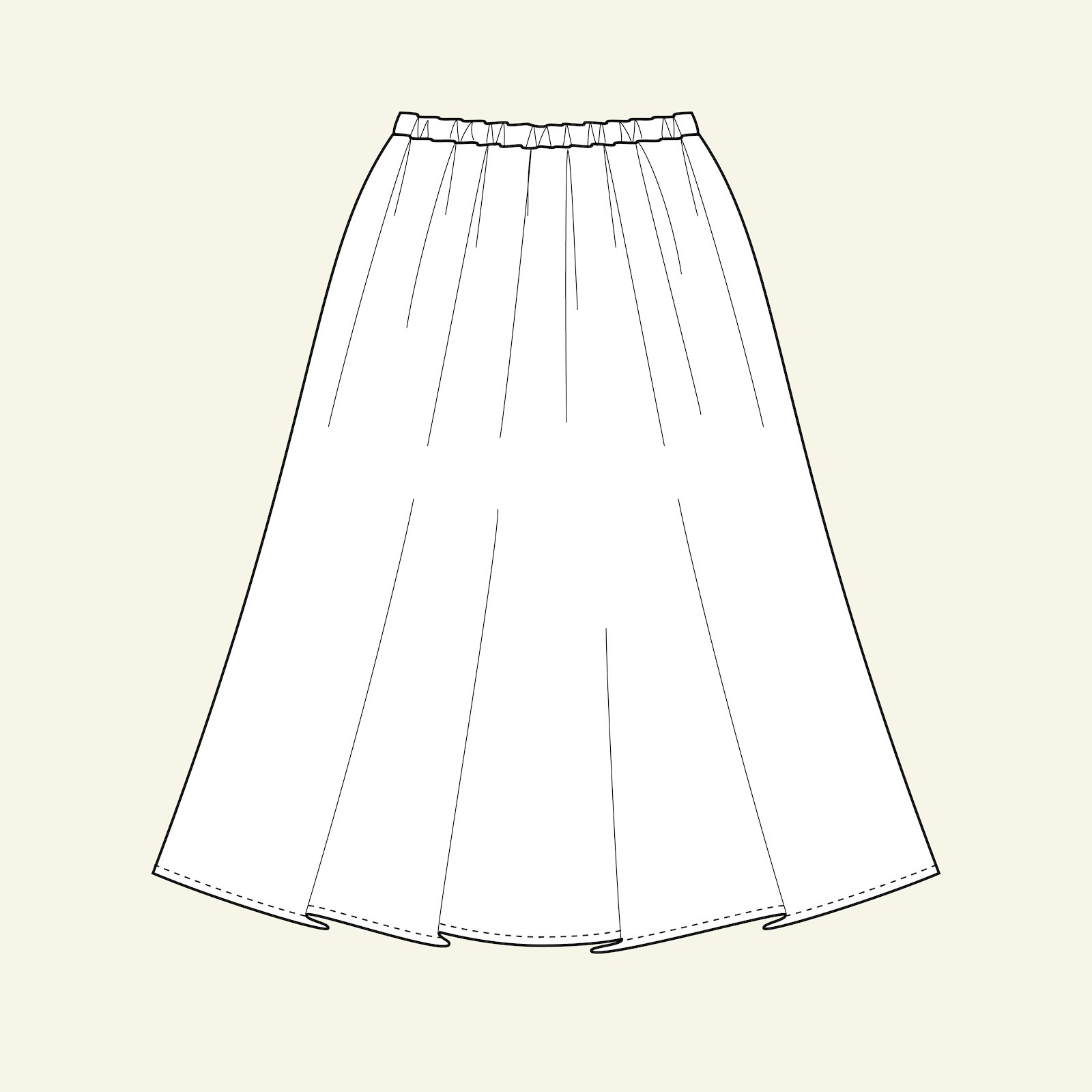 Long skirt, 116/6y p61015_pack