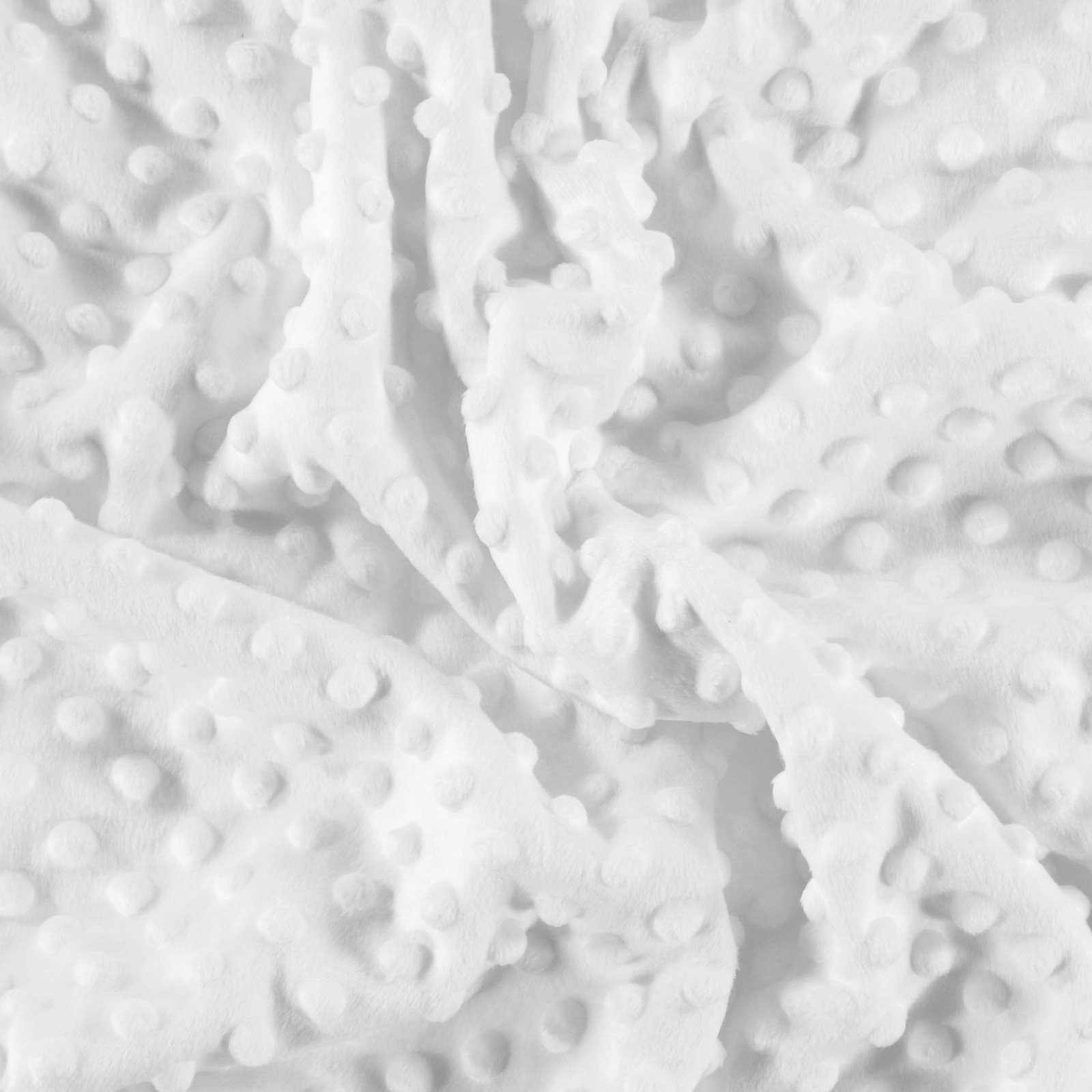 Luxus-Fleece, geprägte Punkte, Weiß 220510_pack