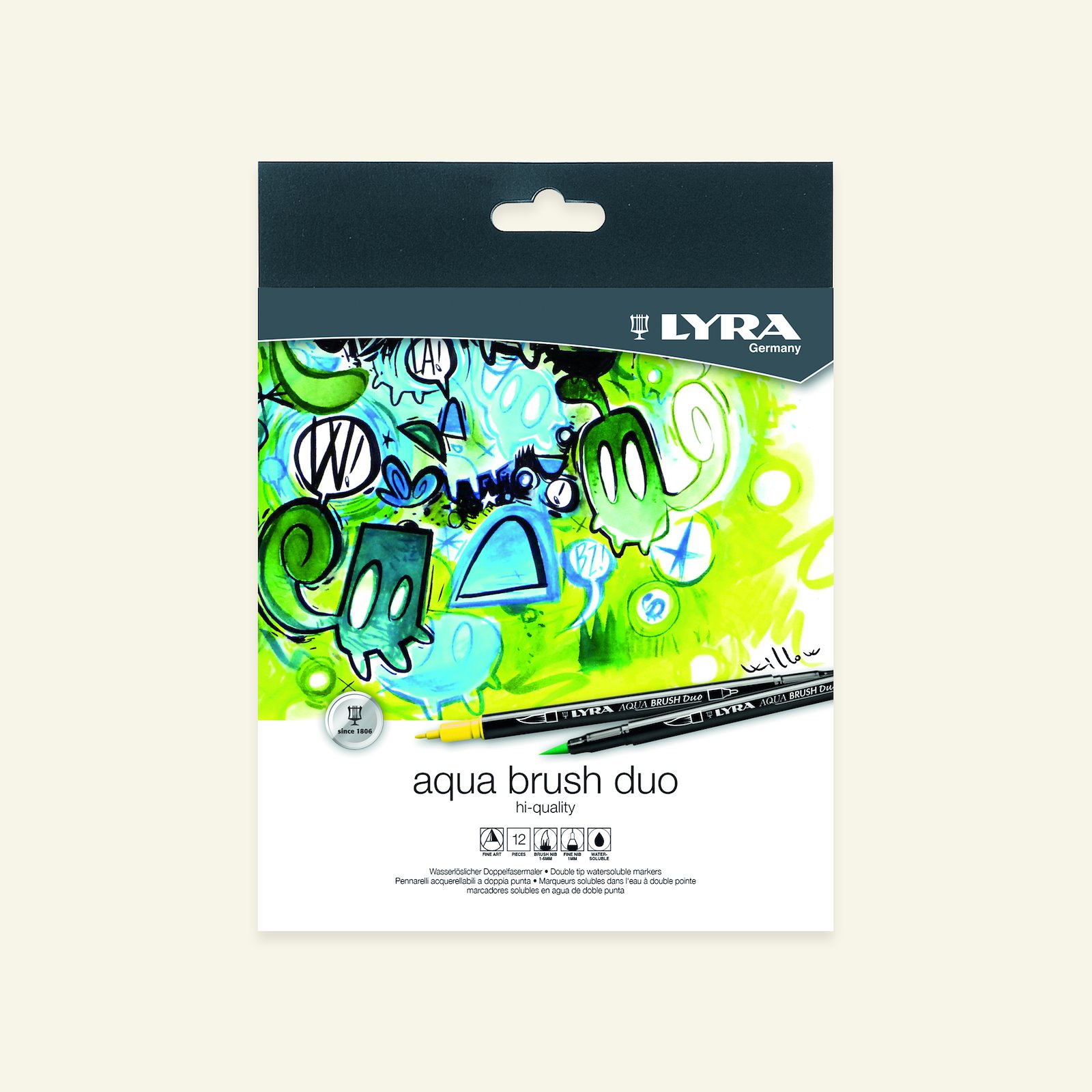 Lyra Aqua Brush Duo Marker 12 pcs 93905_pack_b