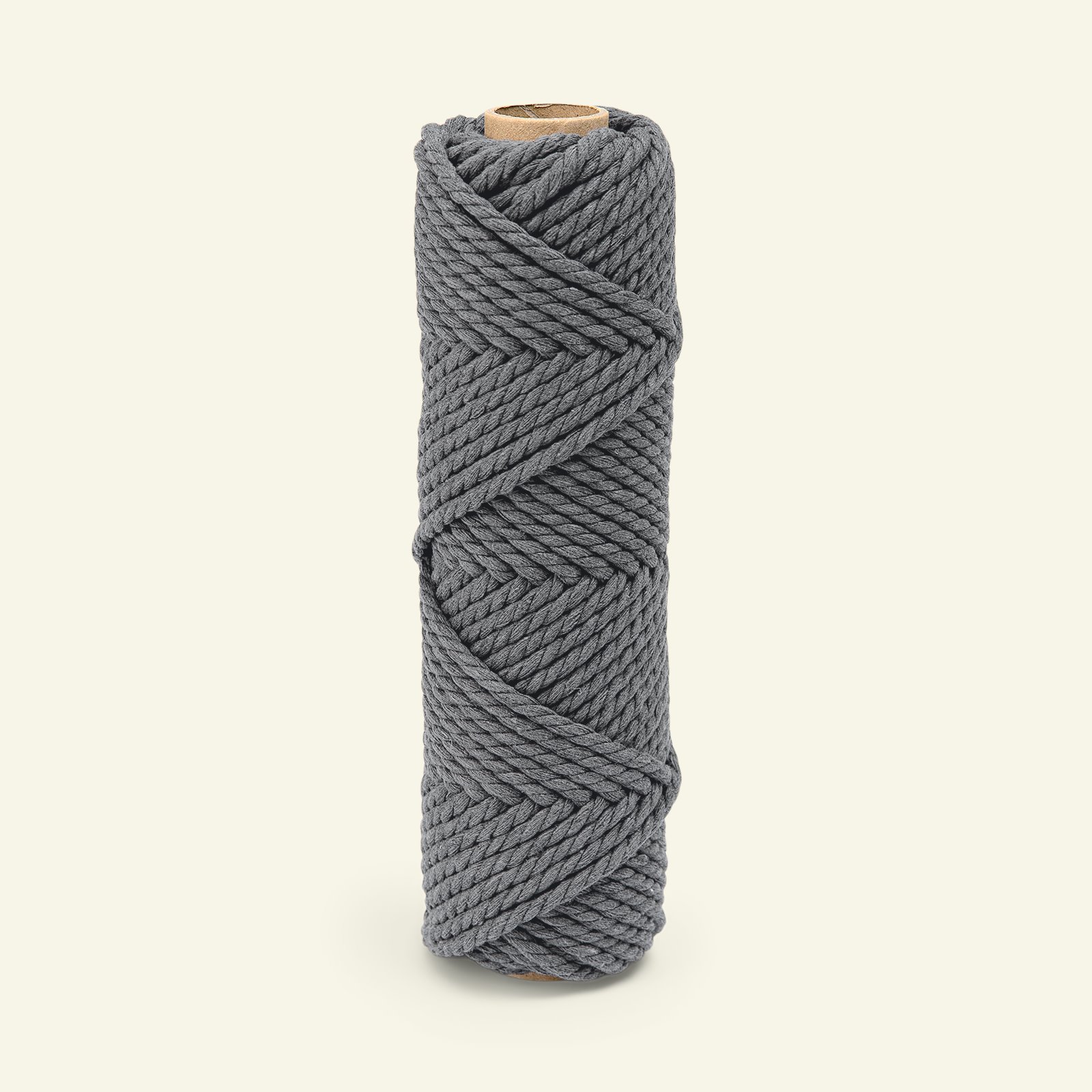 Macrame rope 3ply 5mm anthracite 28m 74808_pack