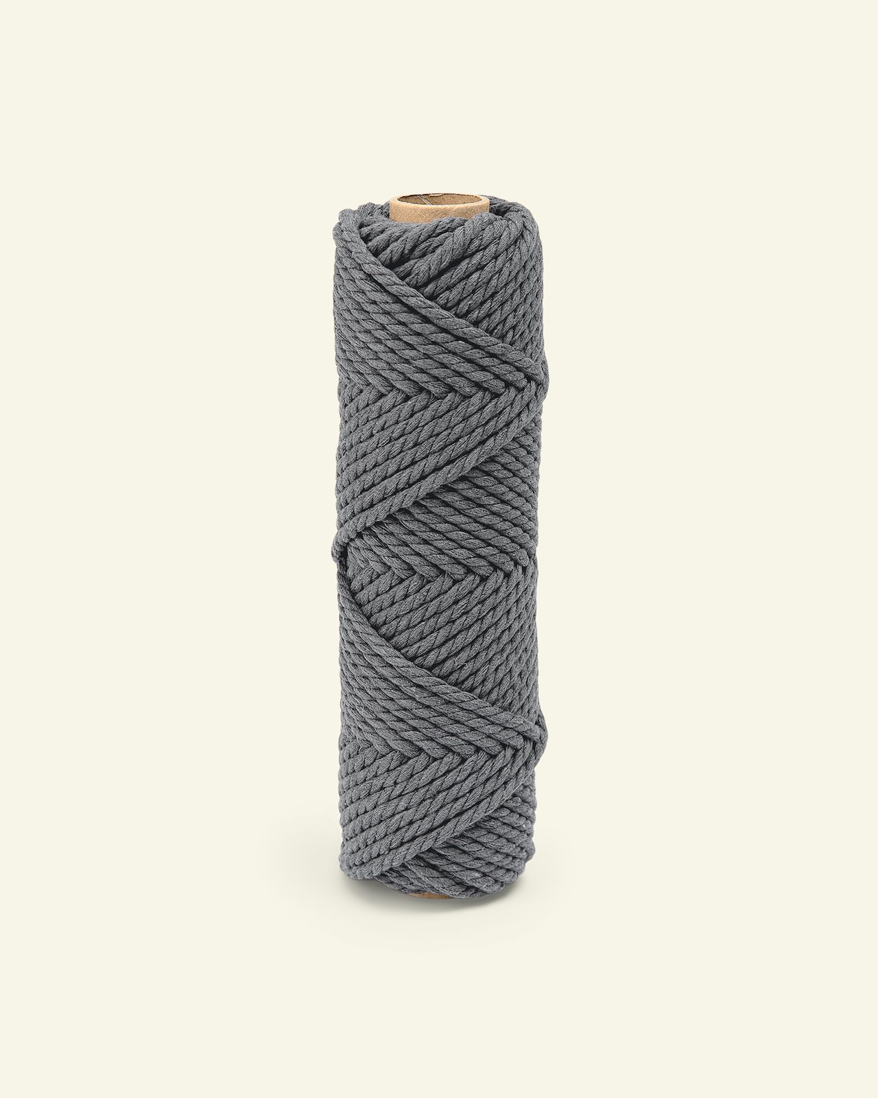 Macrame rope 3ply 5mm anthracite 28m 74808_pack