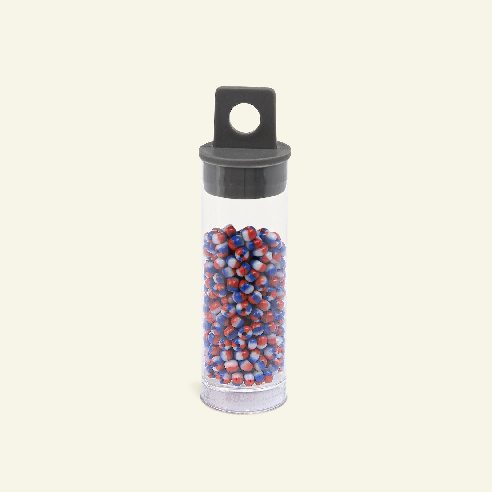 Matsuno glass bead 8/0 white/red/blue 10 47131_pack