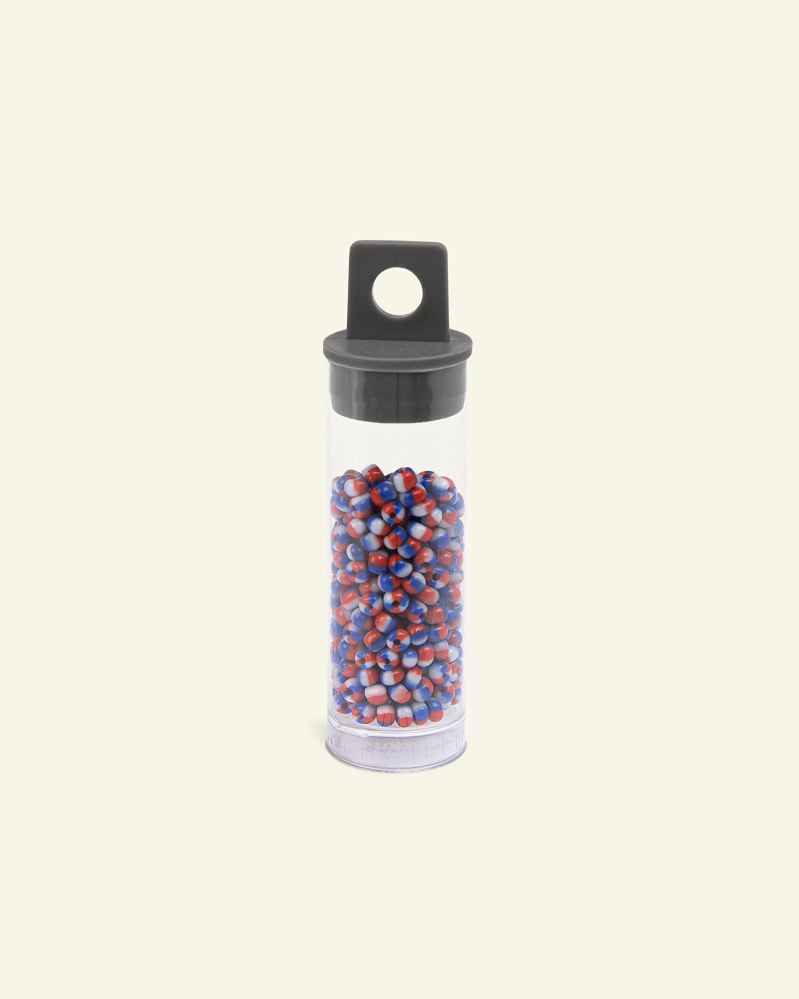 Matsuno glass bead 8/0 white/red/blue 10 47131_pack