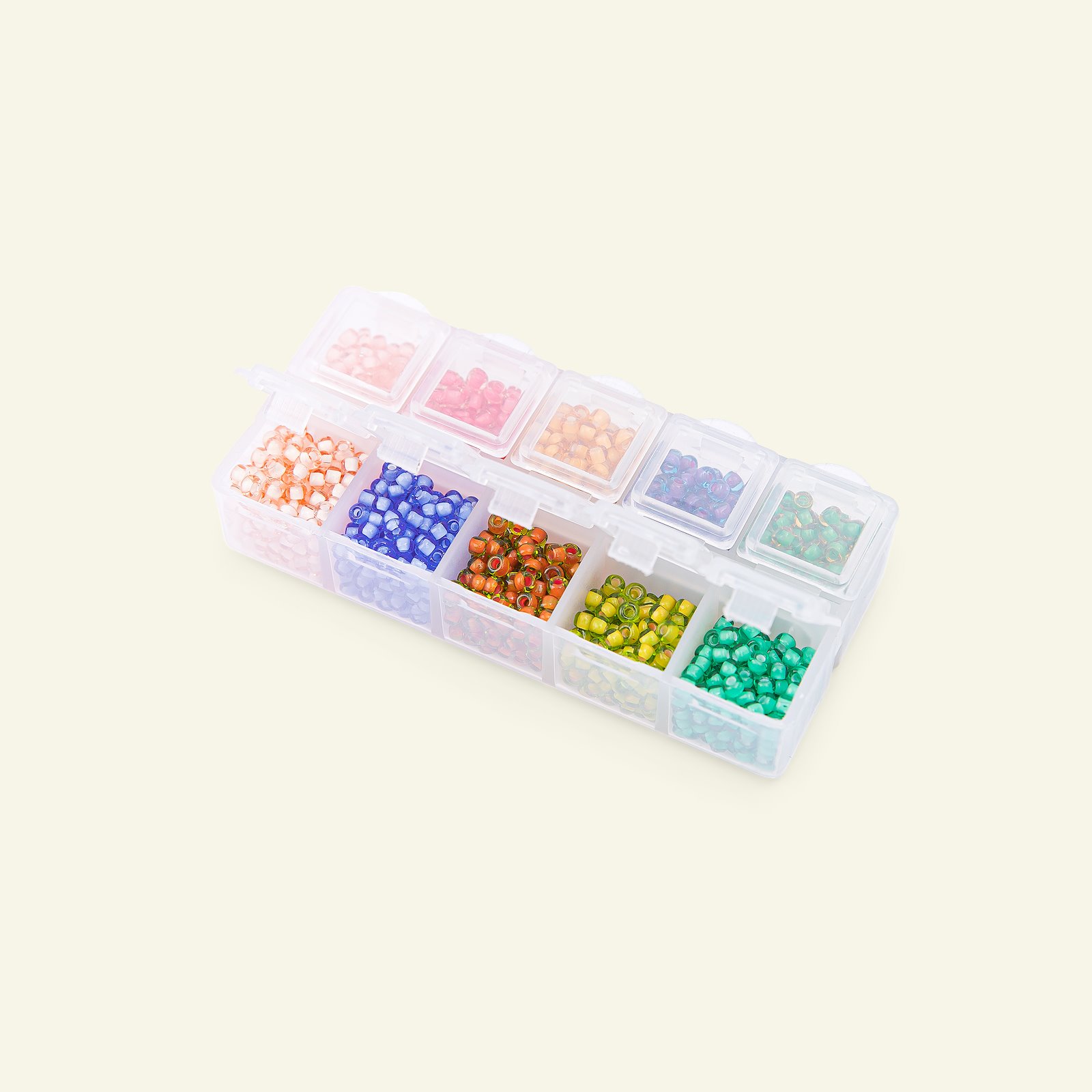 Matsuno glass bead round 8/0 10 col. 40g 47198_pack_b