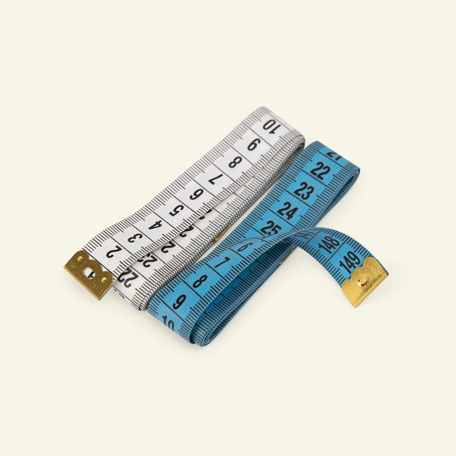 Measuring tape 150cm white/blue 2pcs 40908_pack