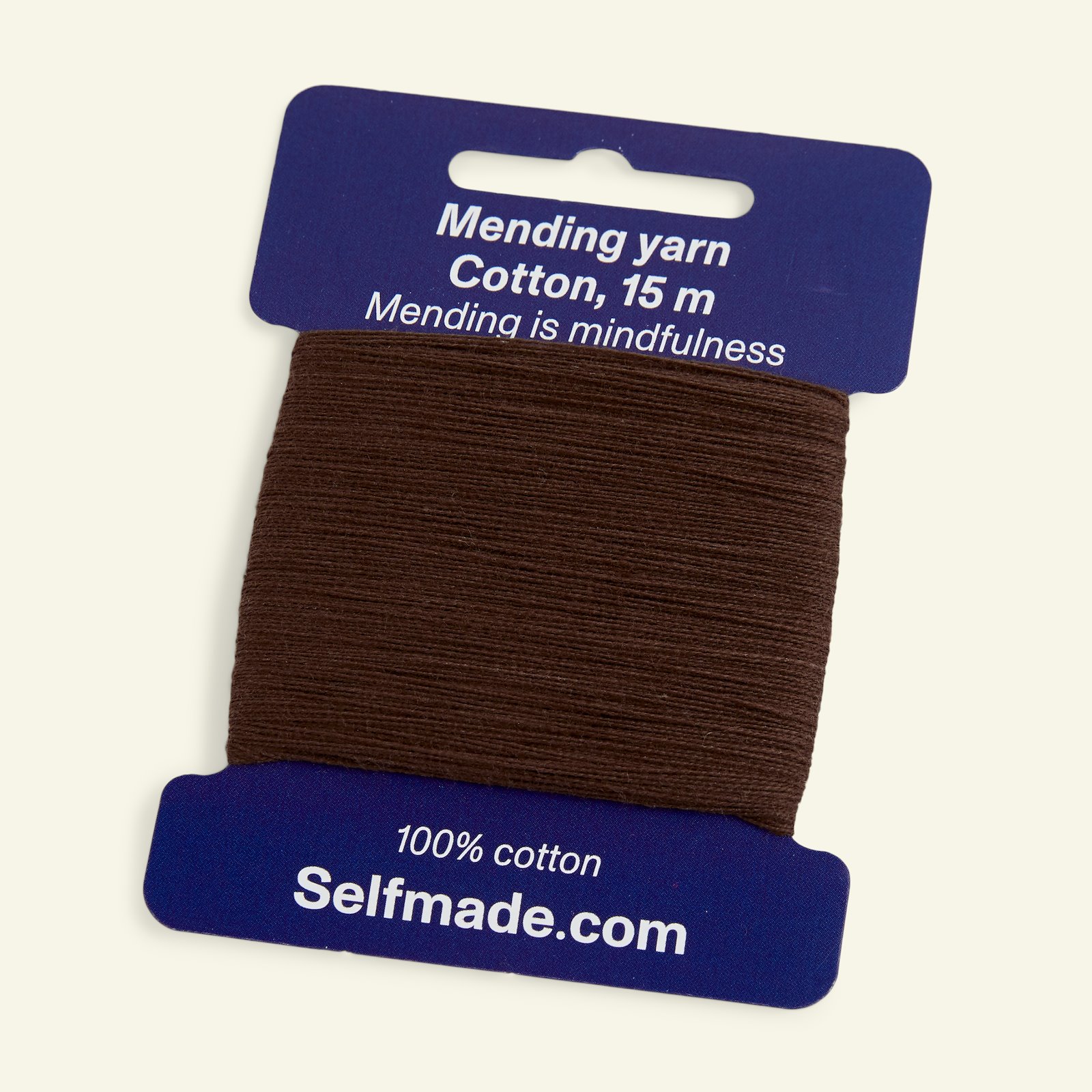 Mending yarn cotton brown 15m 35555_pack