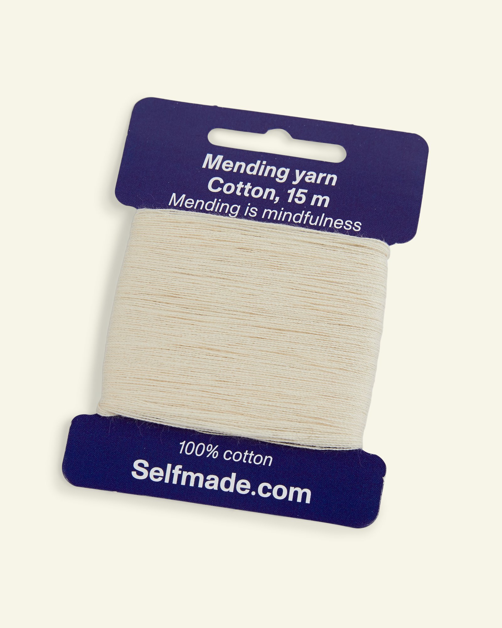 Mending yarn cotton off white 15m 35551_pack