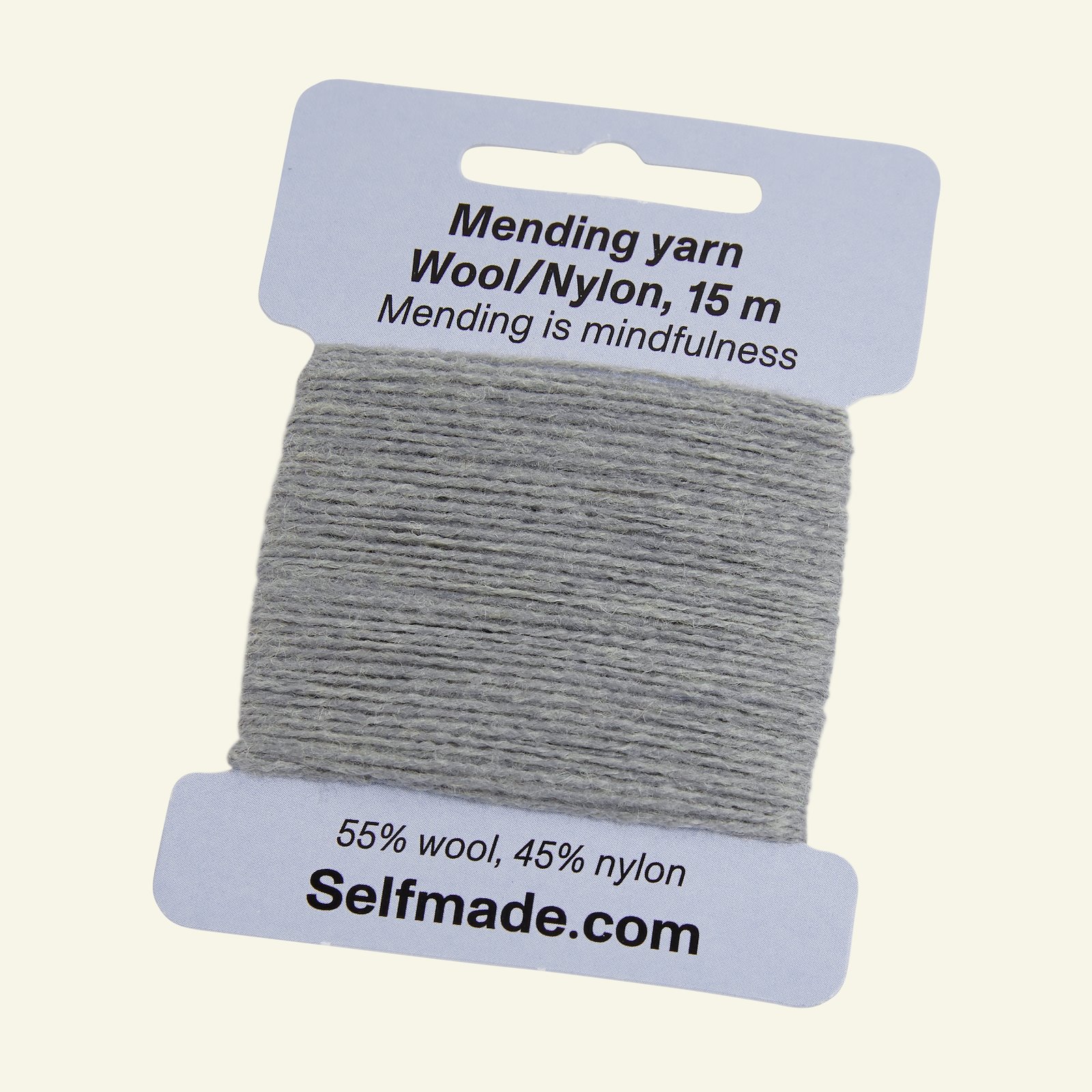Mending yarn wool mix grey 15m 35517_pack