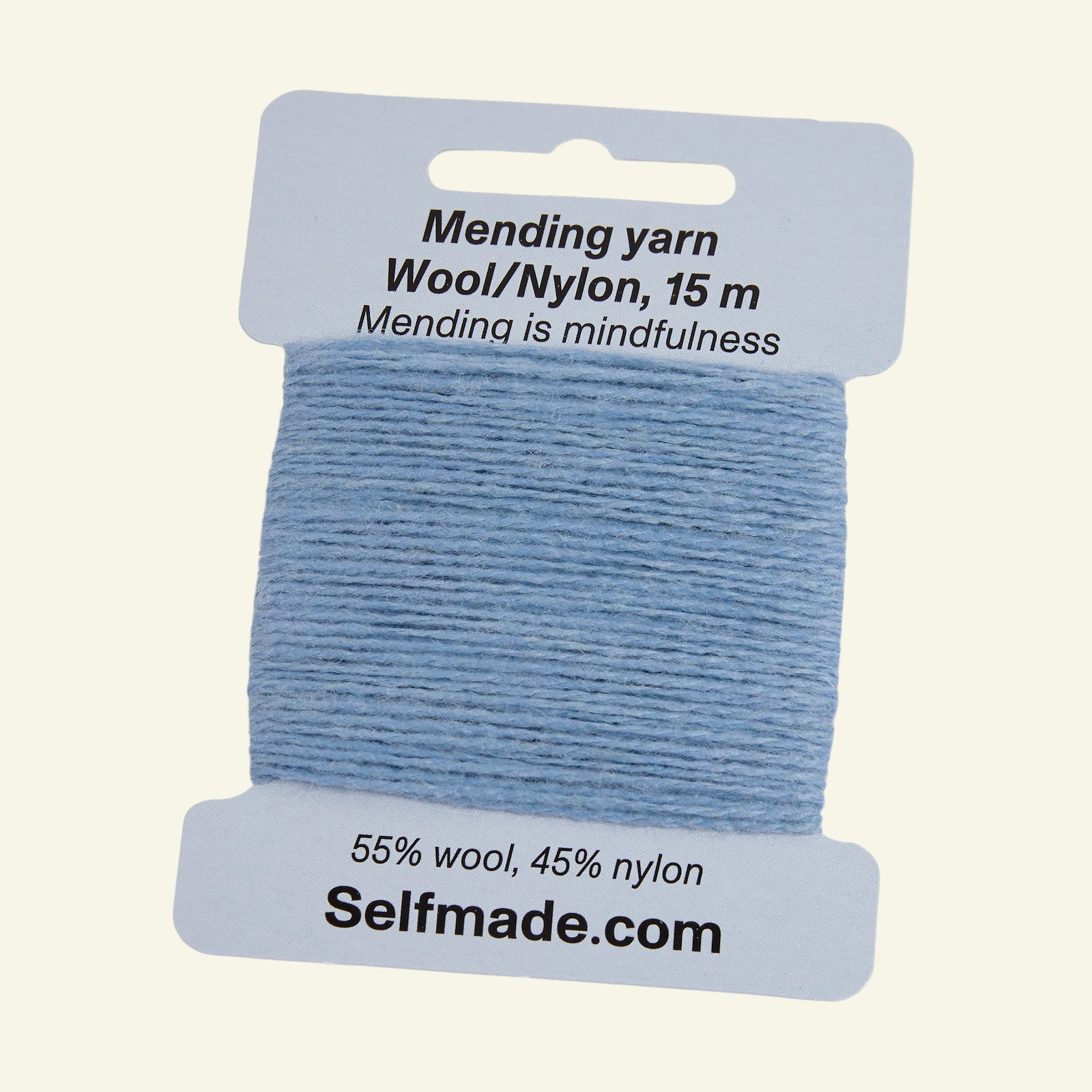 Mending yarn wool mix light blue 15m 35508_pack