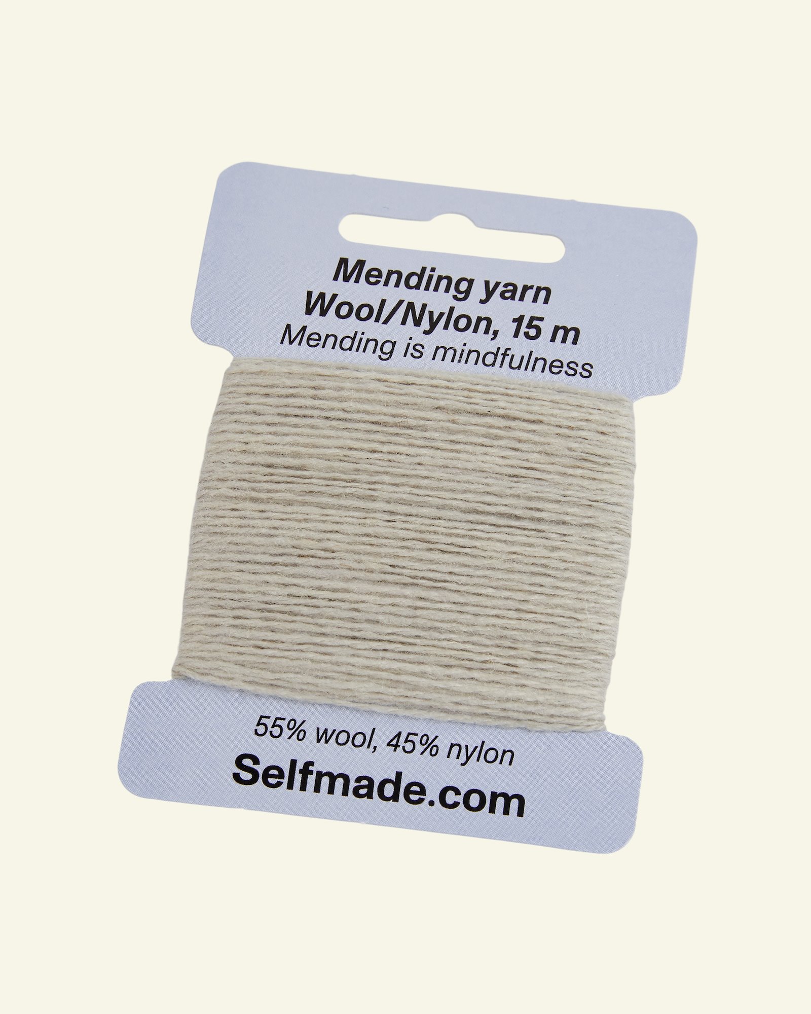 Mending yarn wool mix putty 15m 35514_pack