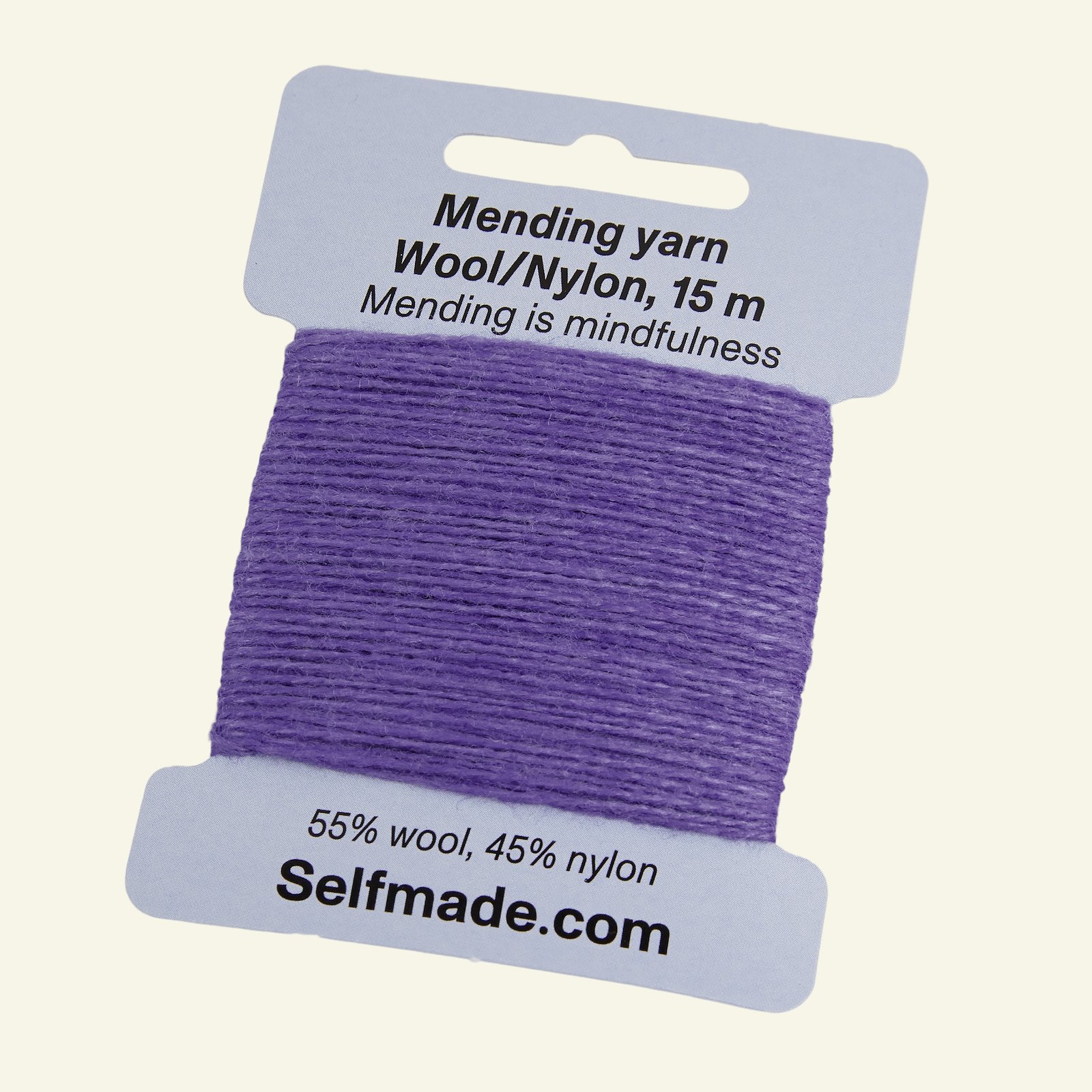 Mending yarn wool mix violet 15m 35513_pack