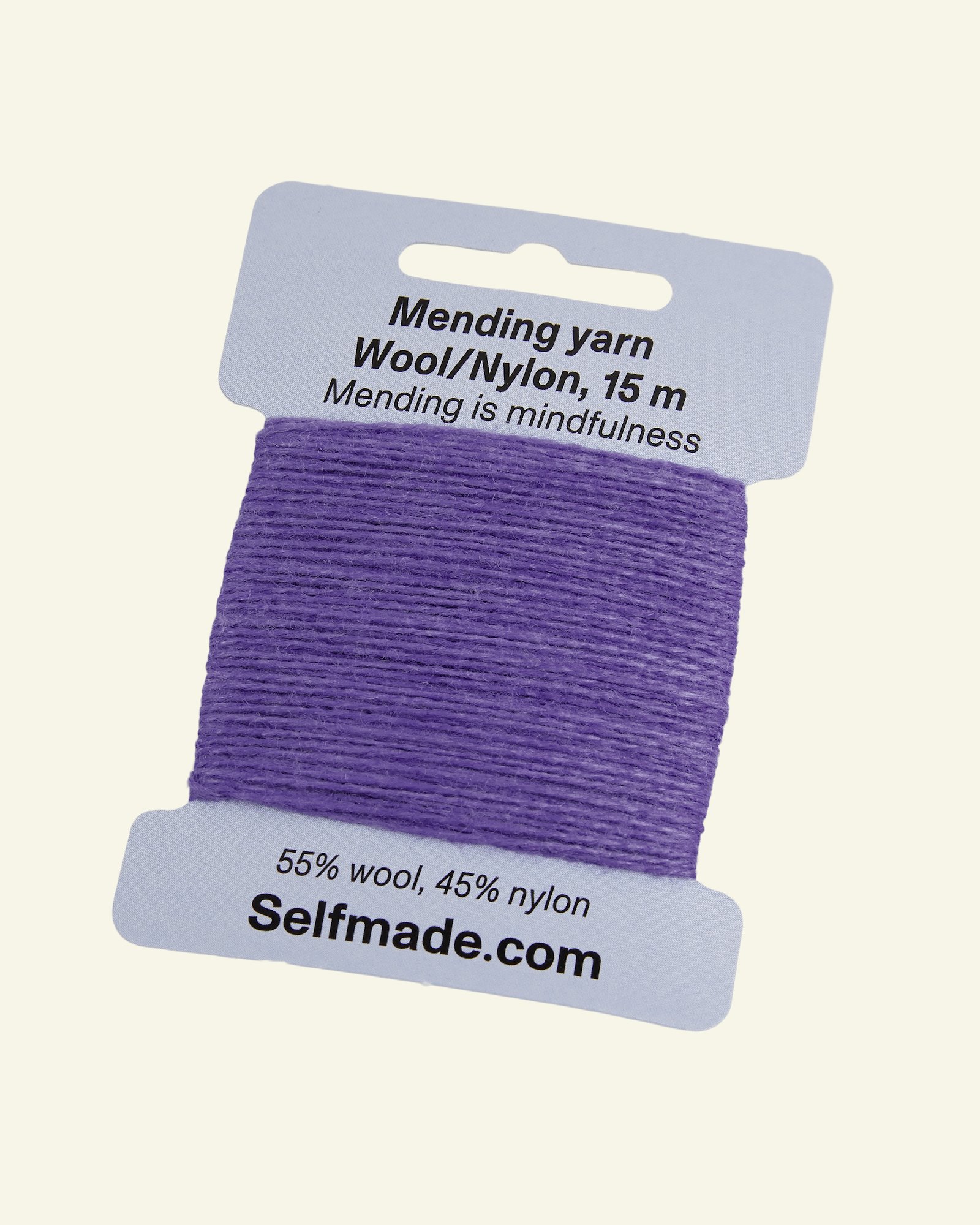 Mending yarn wool mix violet 15m 35513_pack