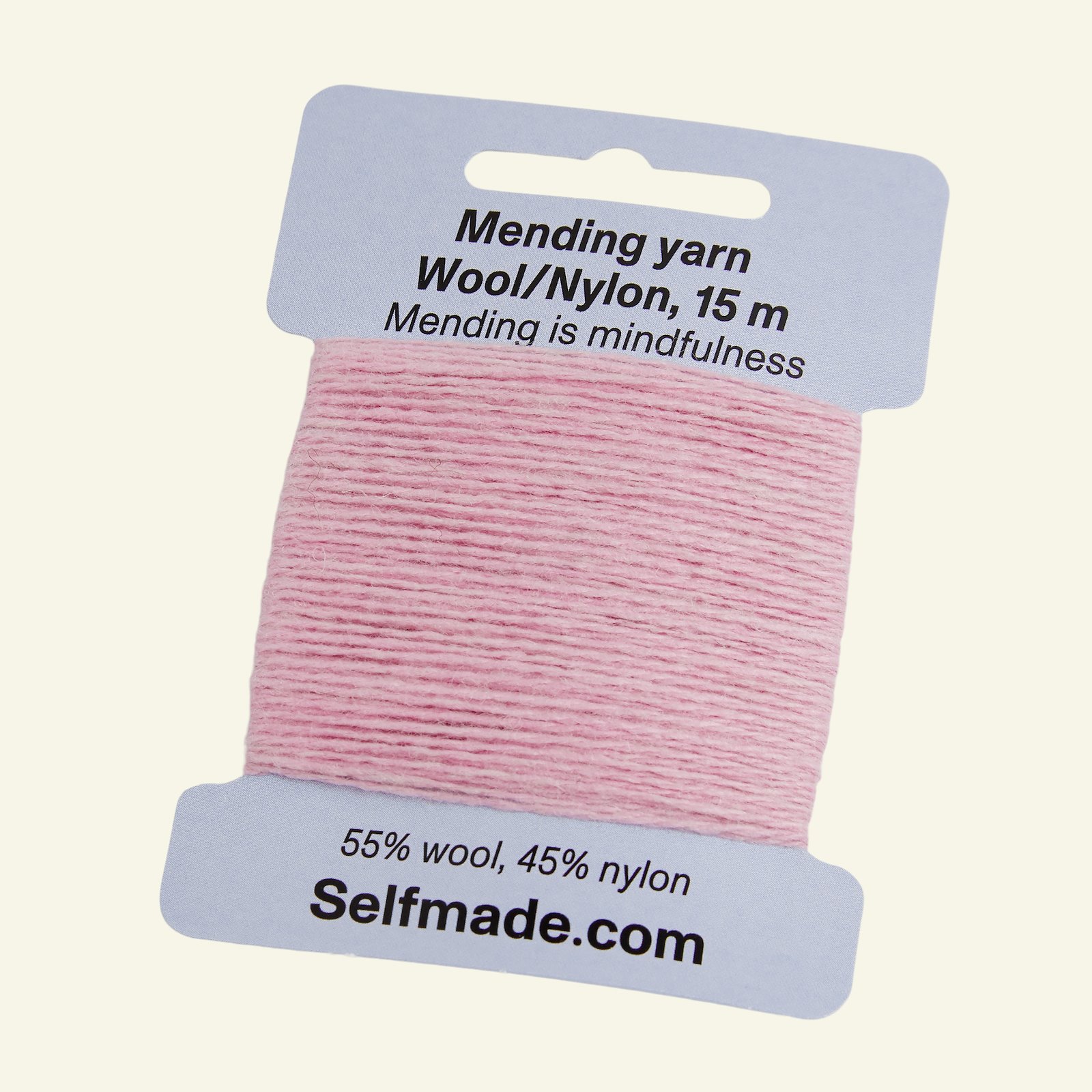 Mending yarn wool/nylon dark pink 15m 35503_pack