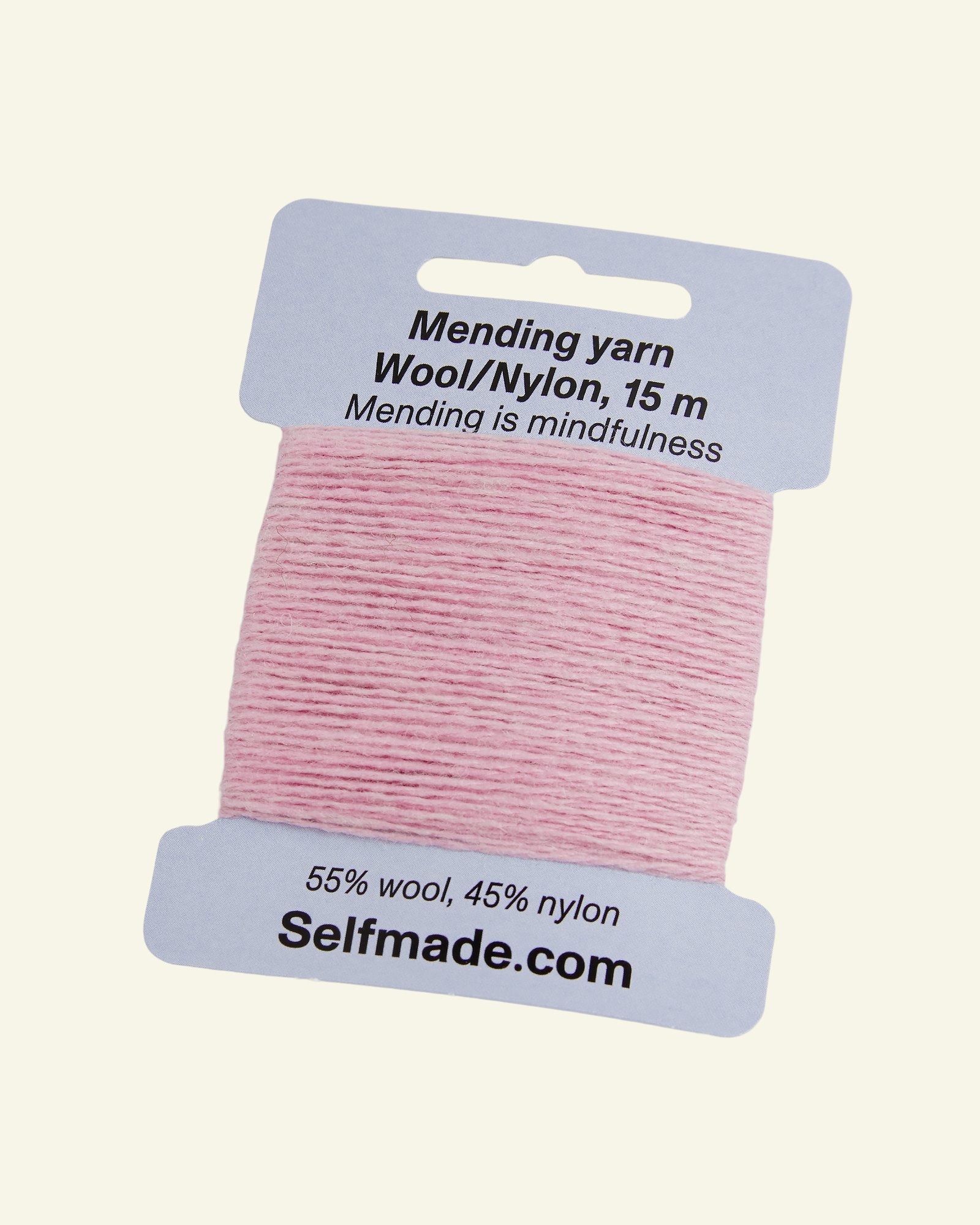 Mending yarn wool/nylon dark pink 15m 35503_pack