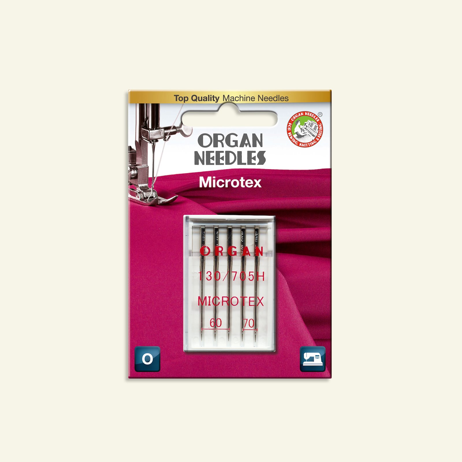 Microtex needle 130/705 size 60/3, 70/2 46037_pack