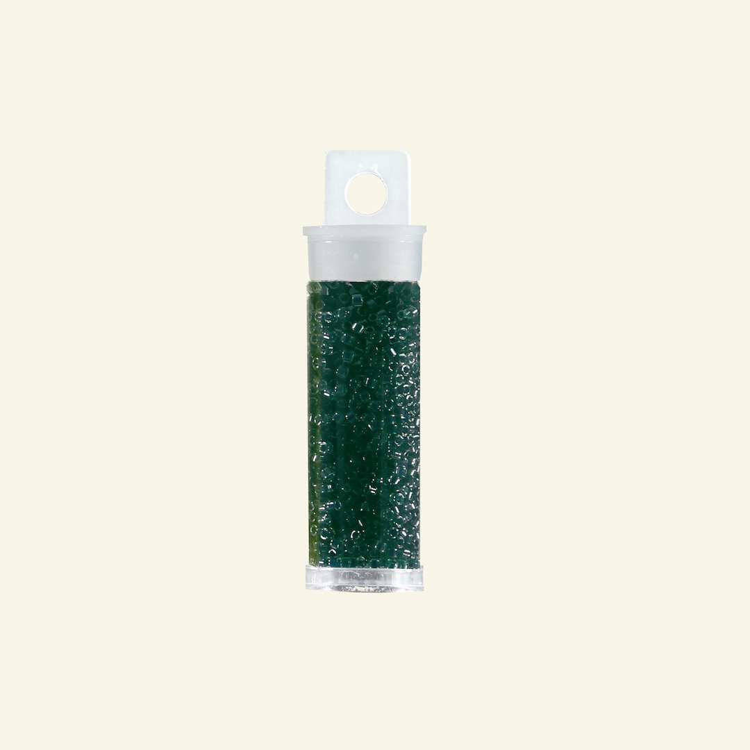 Se Miyuki glasperle 11/0 flaskegrøn 10g (275) hos Selfmade