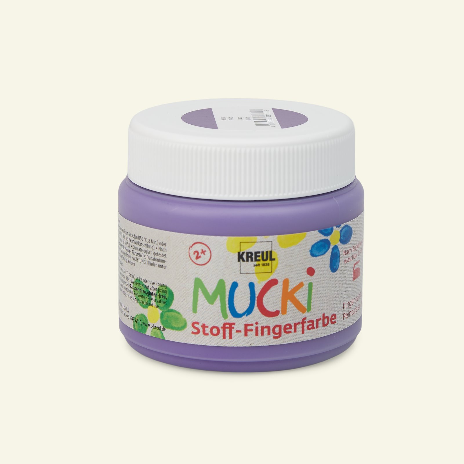 Mucki fabrics finger paint, purple 150ml 29690_pack_b