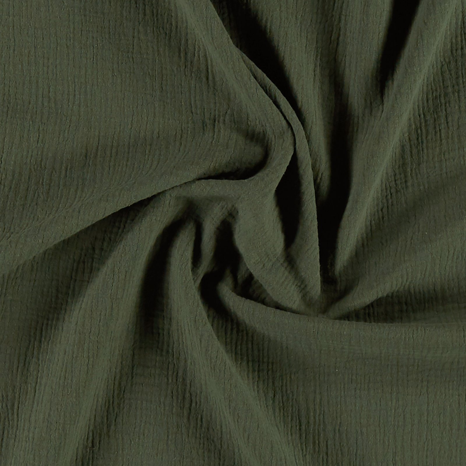 Muslin 2-layers army green 502125_pack