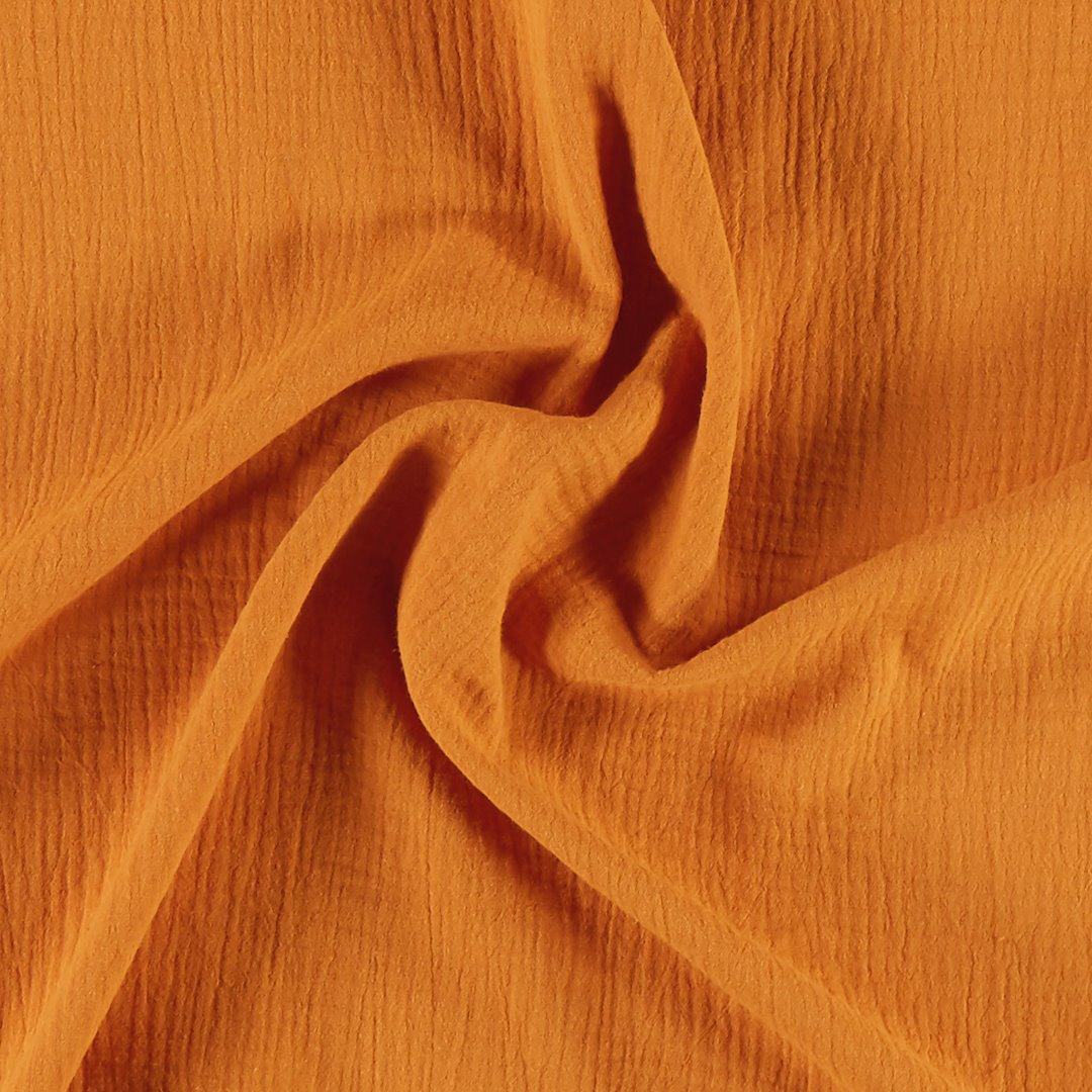 Billede af Musselin 2-lags brændt orange