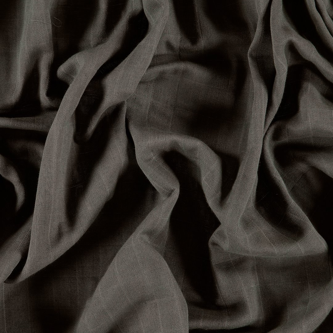 Billede af Musselin 2-lags mørk grå
