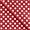 Non-woven oil cloth dark red w white dot
