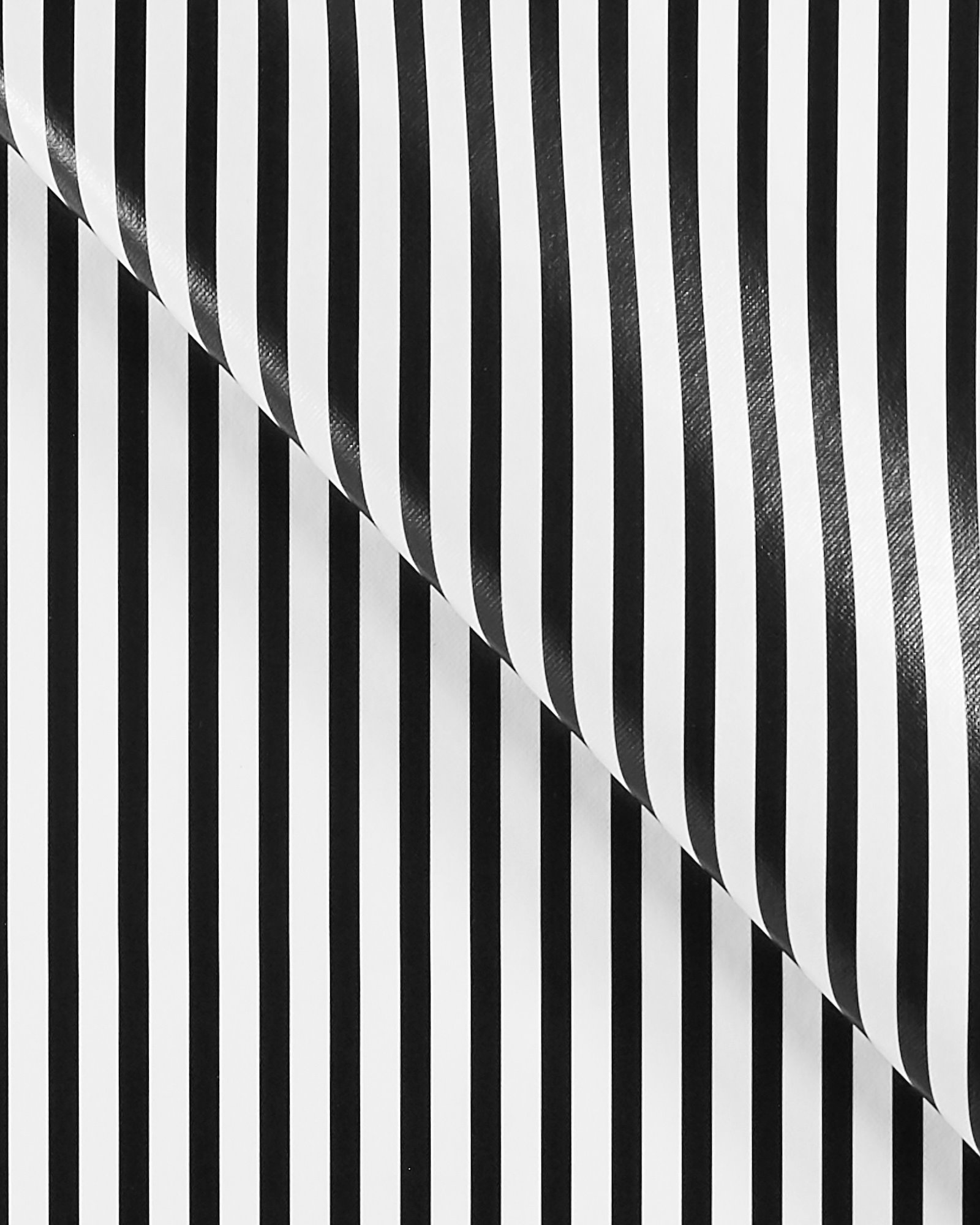 Non-woven oilcloth black/white stripes 860494_pack
