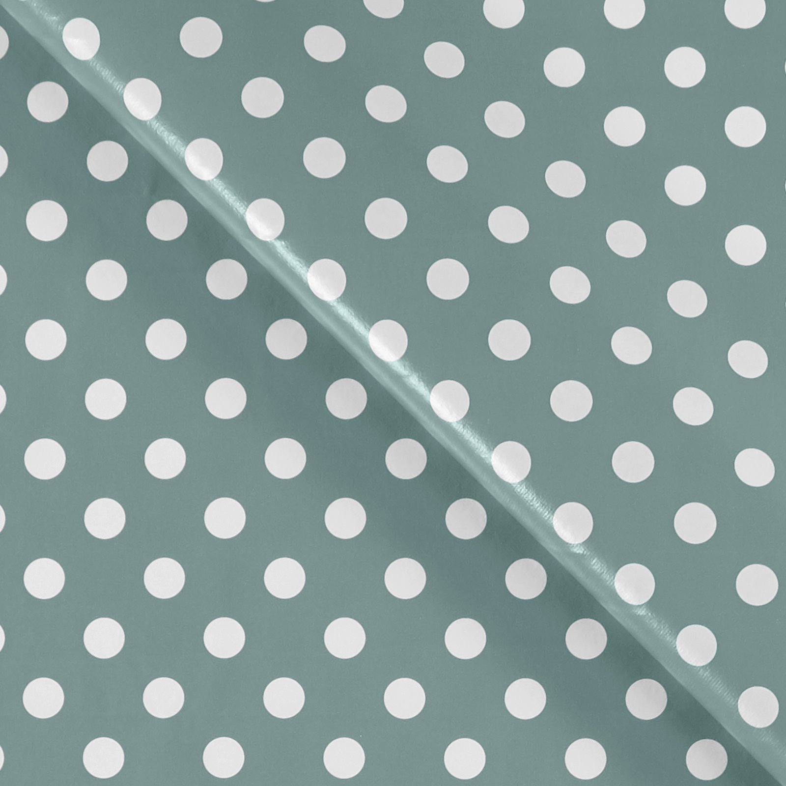 Non-woven oilcloth ds blue w white dots 861570_pack