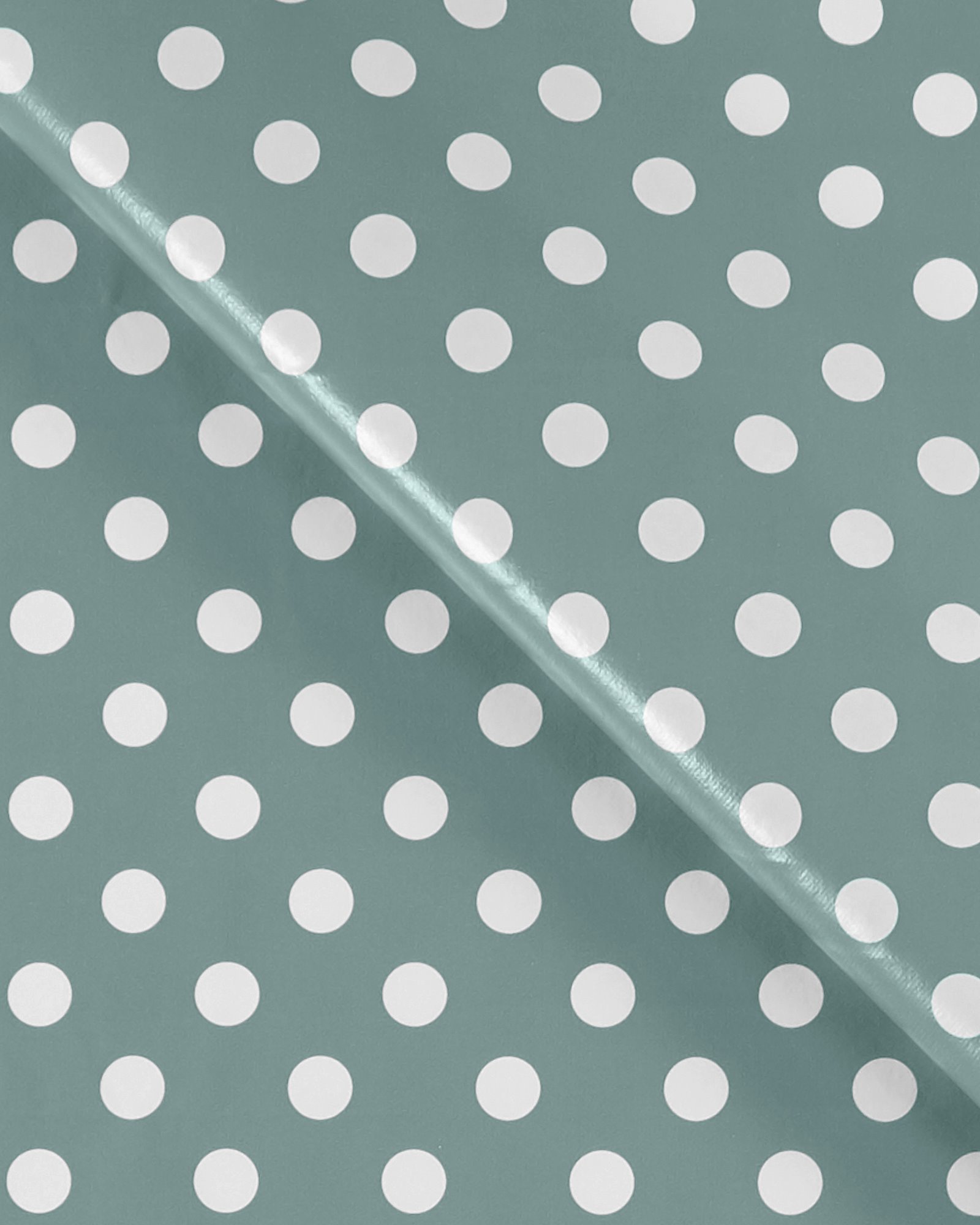 Non-woven oilcloth ds blue w white dots 861570_pack