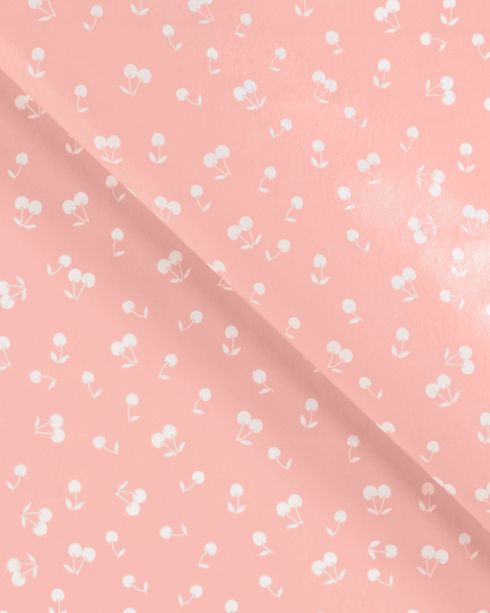 Non-woven oilcloth dusty pink w cherries 861731_pack