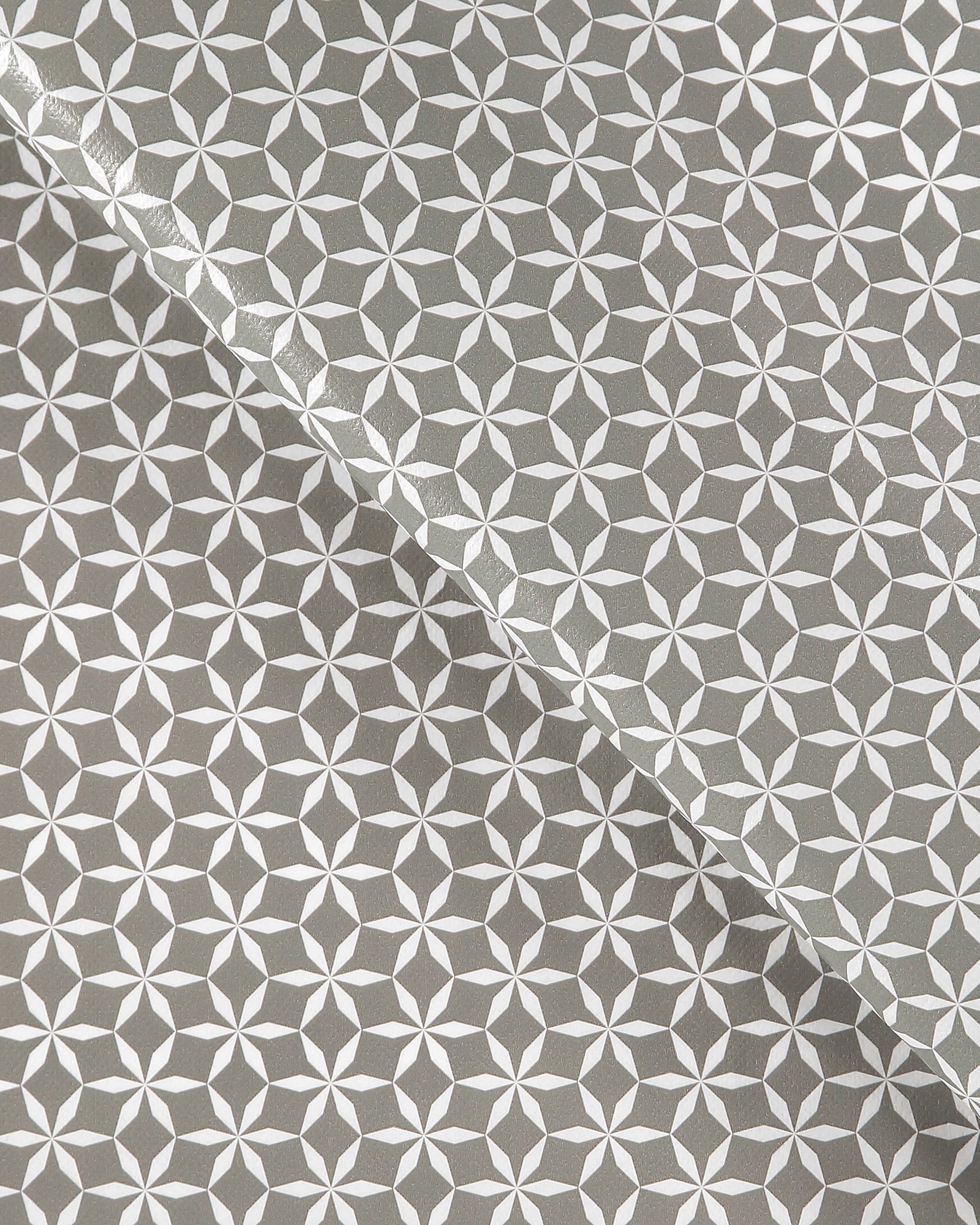 Non-woven oilcloth gray w origami star 866139_pack