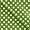 Non-woven oilcloth green w white dots
