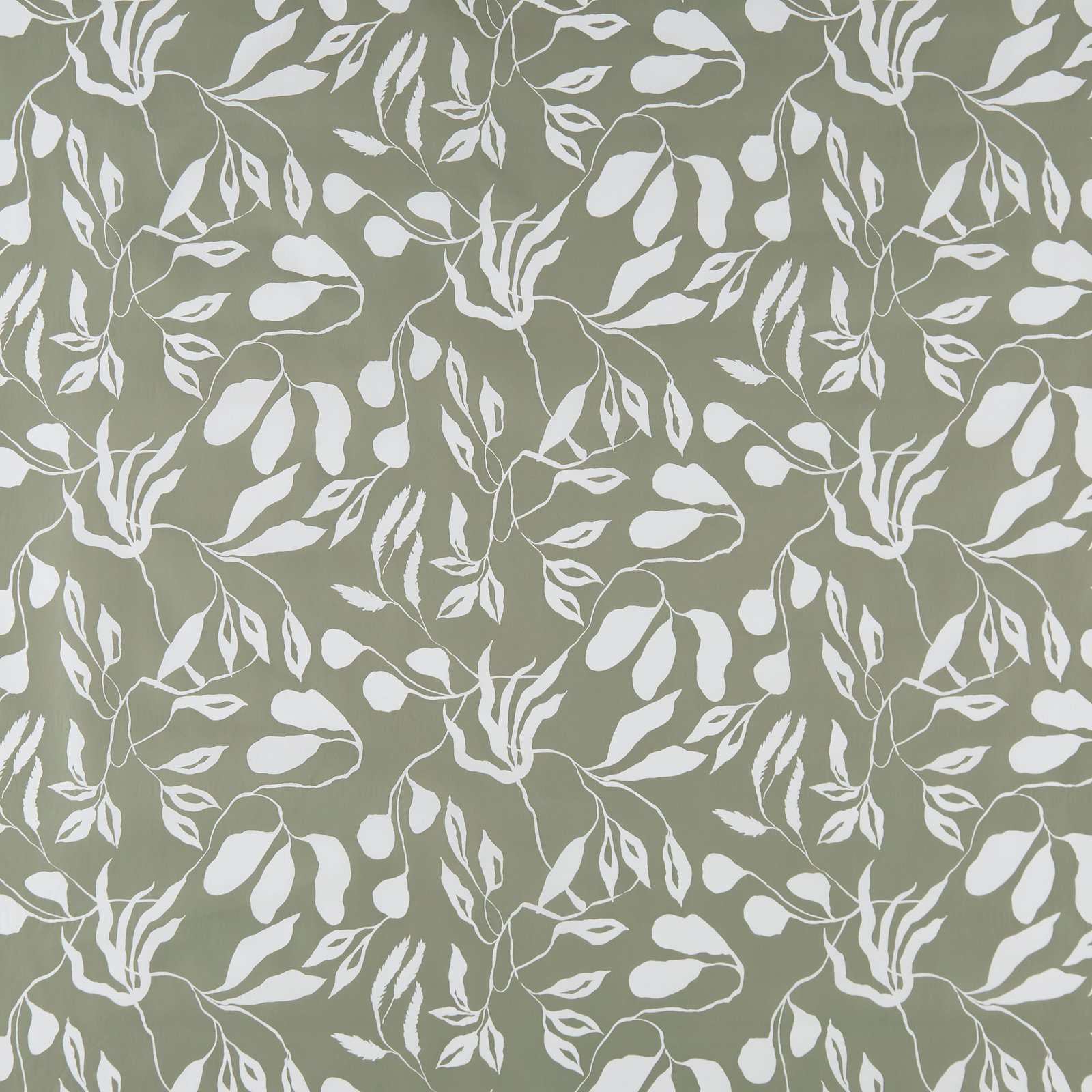 Non-woven oilcloth green w white floral 866156_pack_sp