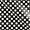 Non-woven oilcloth grey w white dots