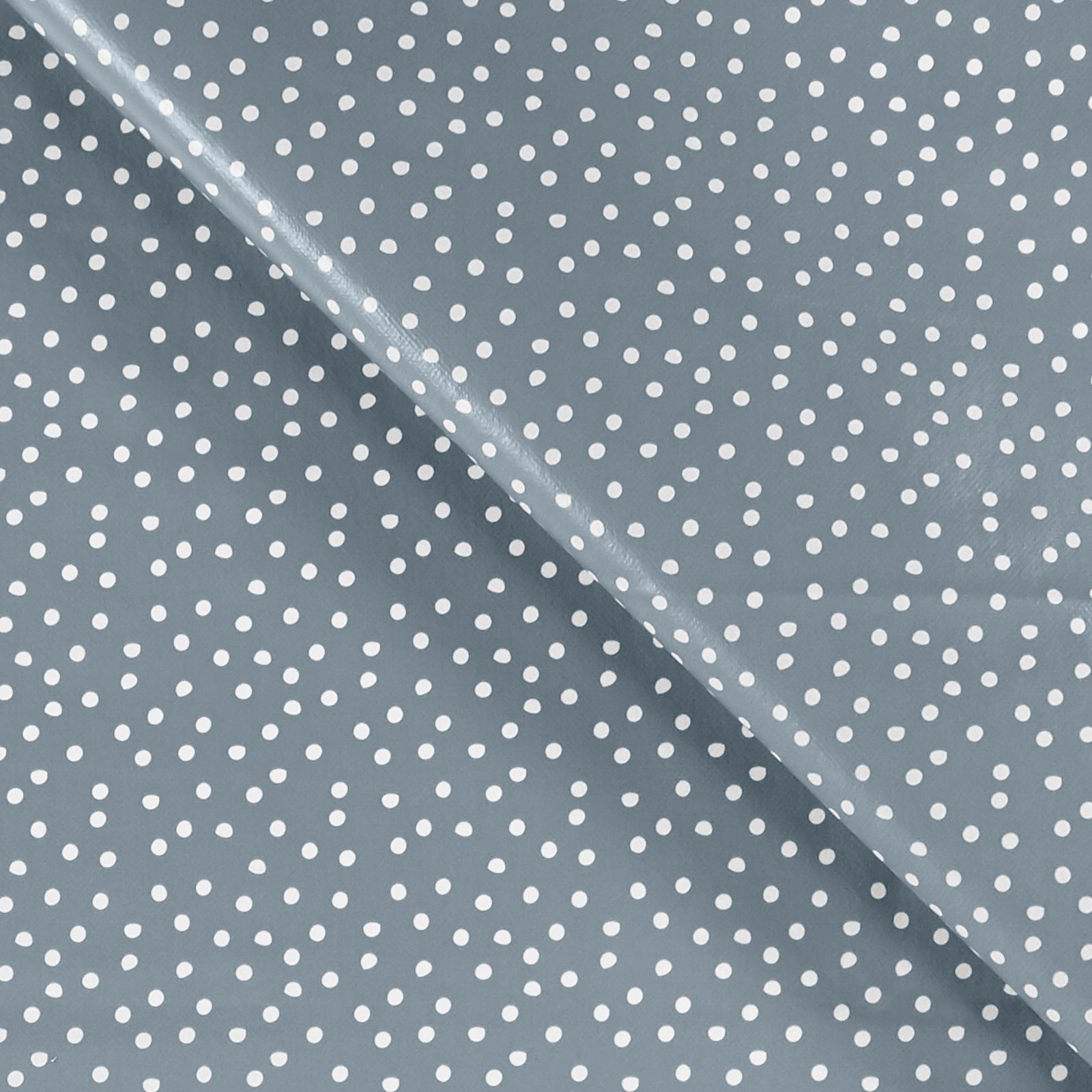 Non-woven oilcloth l blue w white dots 866116_pack