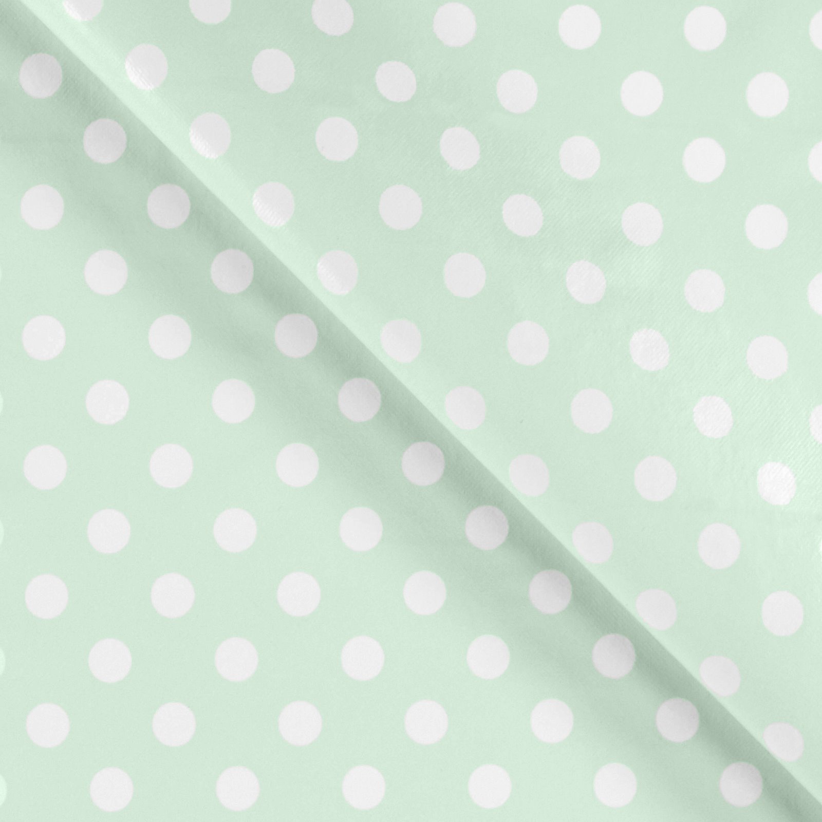 Non-woven oilcloth light mint w dots 861395_pack