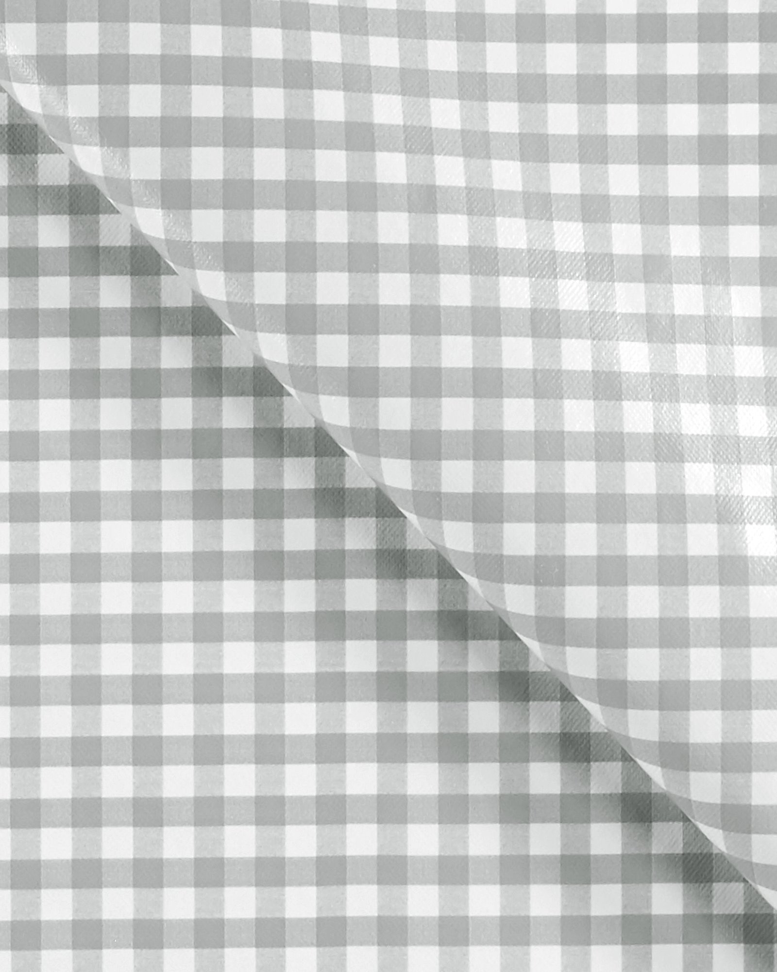 Non-woven oilcloth lt grey/white check 861496_pack