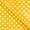 Non-woven oilcloth yellow w white dots