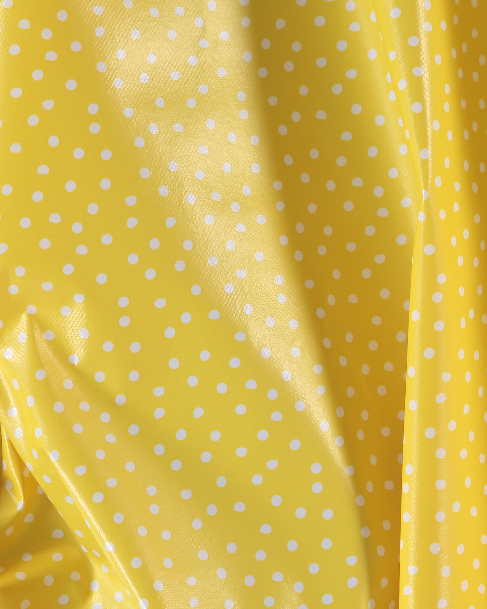 Non-woven oilcloth yellow w white dots 866115_pack