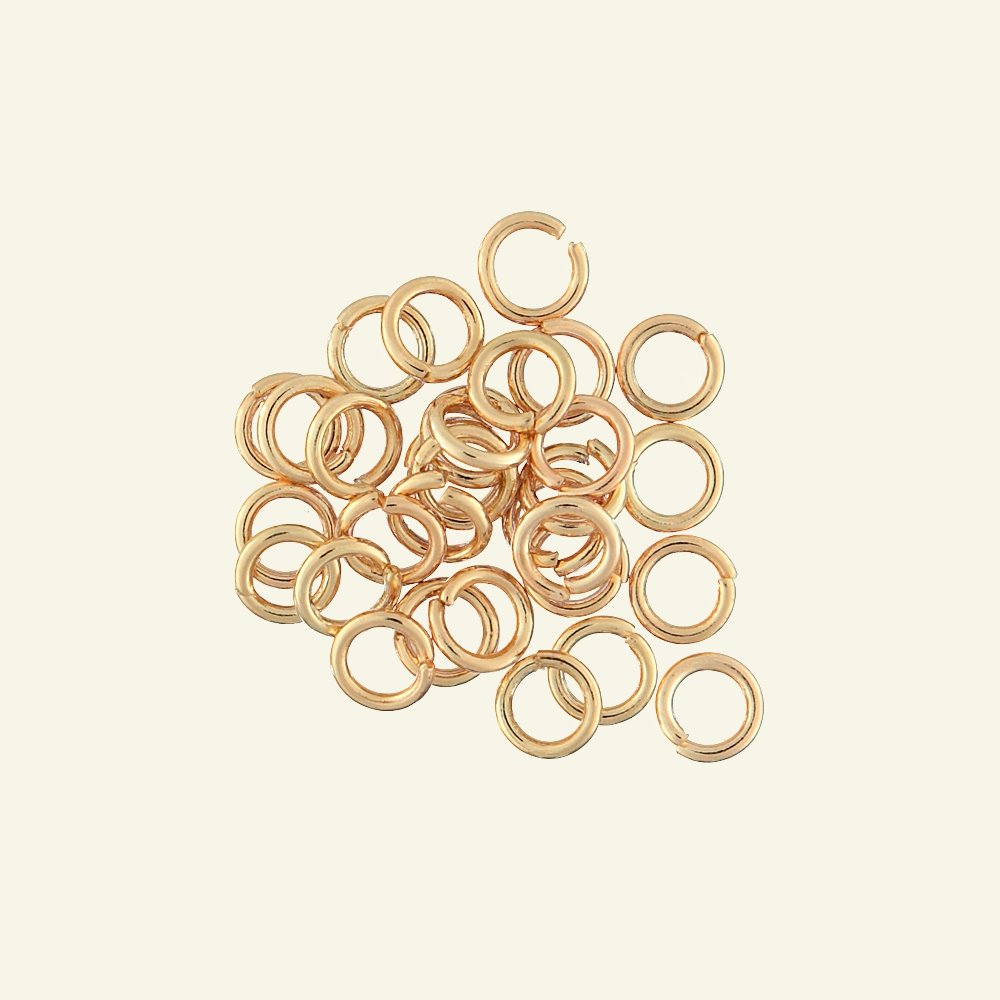 O-ring 10mm/6,5mm gold colored 30pcs 45739_pack