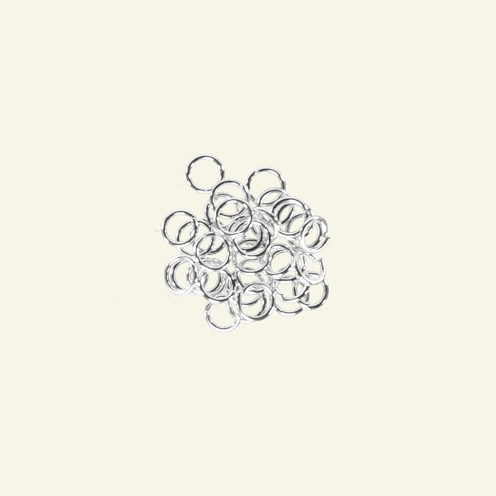 O-ring 4mm/2,5mm silver colored 30pcs 45393_pack