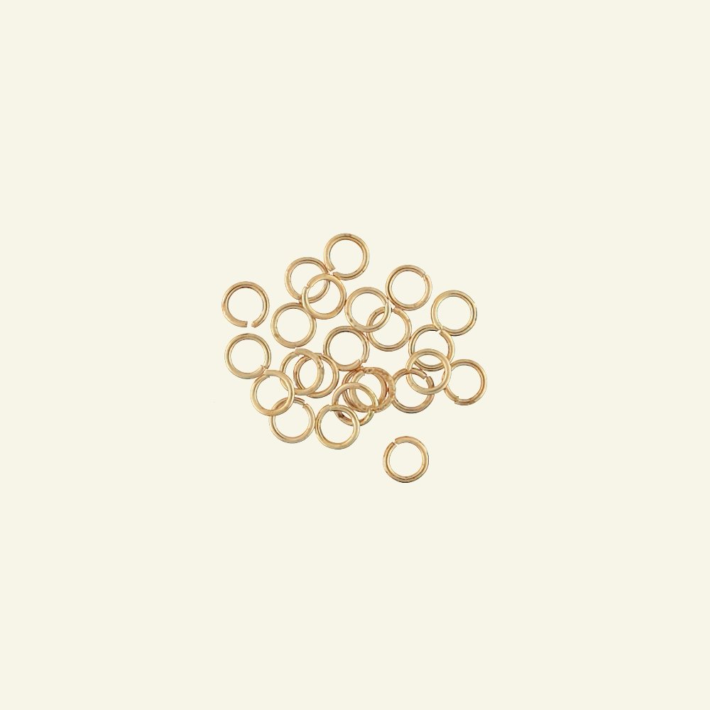 O-ring 6mm/4,5mm gold plated 25pcs 45836_pack