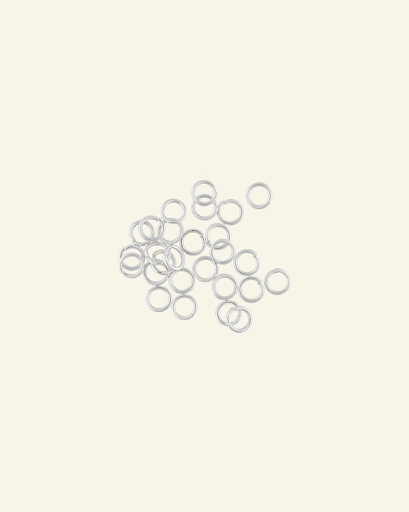 O-ring 6mm/4,5mm silver plated 25pcs 45790_pack